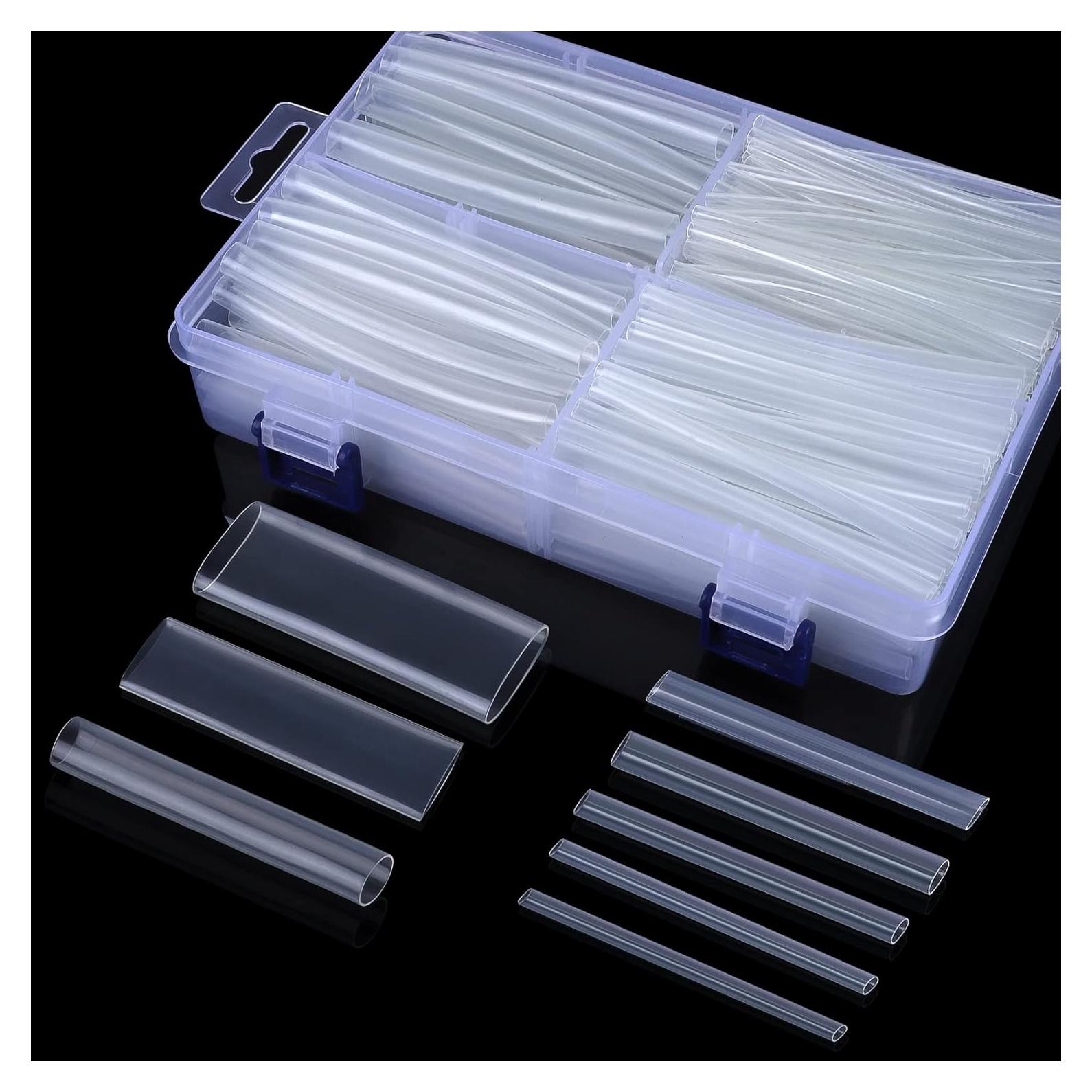 Kit de Tubos Termocontraíbles XHF 205 Pcs 3:1 Claro 3.5 cm