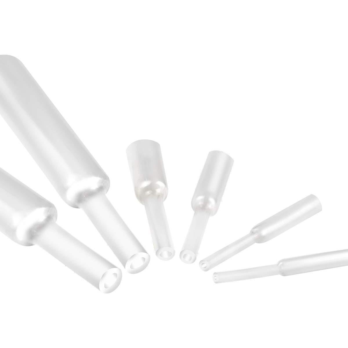 Kit de Tubos Termocontraíbles XHF 205 Pcs 3:1 Claro 3.5 cm