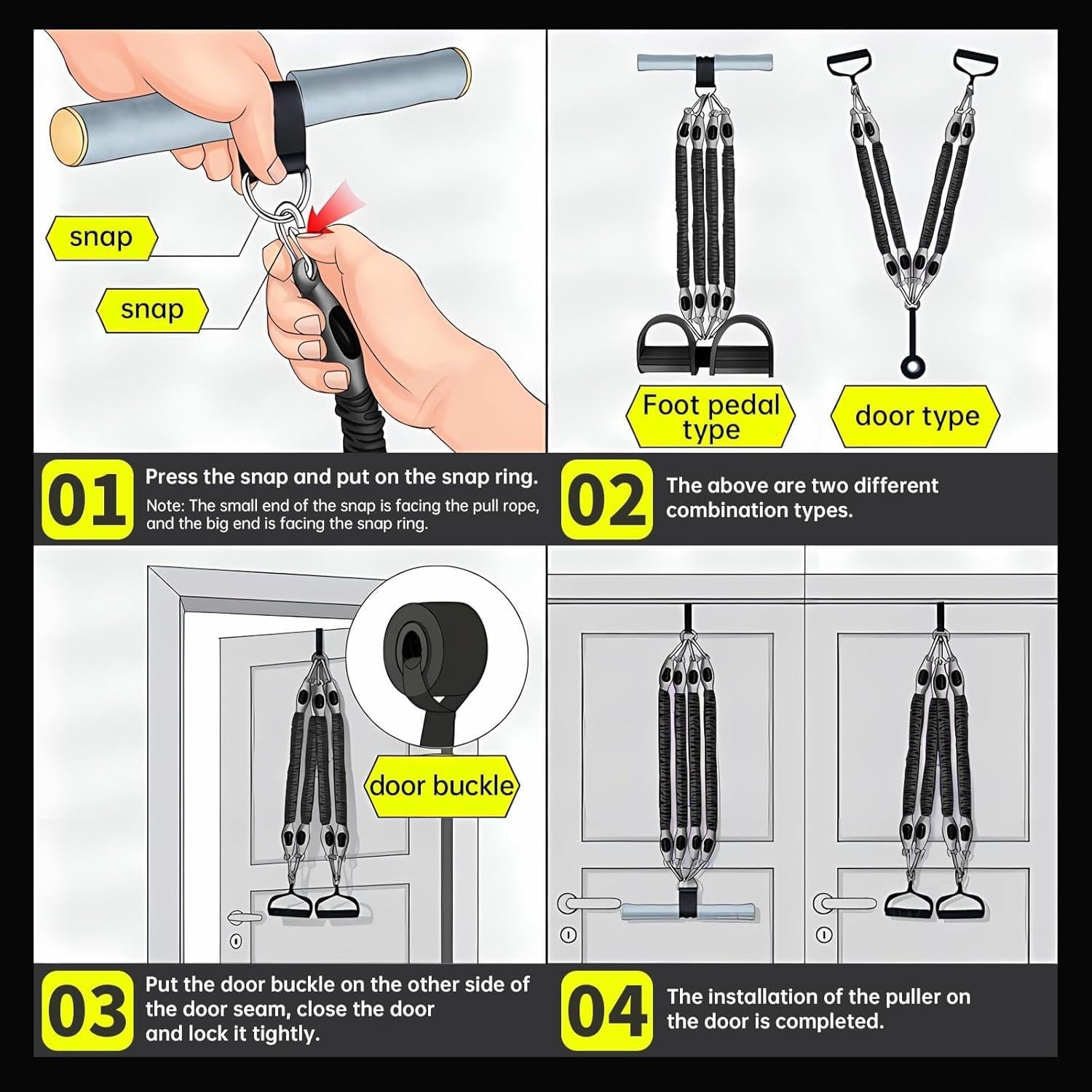 Banda de Resistencia con Pedal Awaiymi 25LB para Fitness