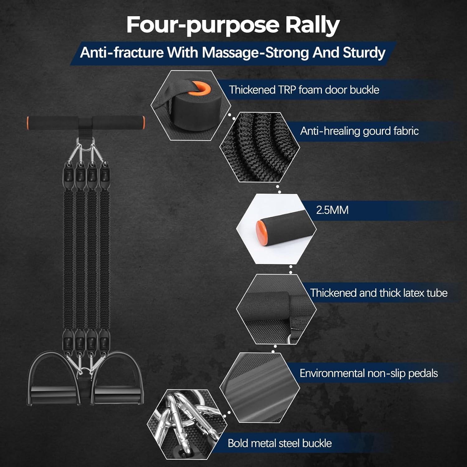 Banda de Resistencia con Pedal Awaiymi 25LB para Fitness