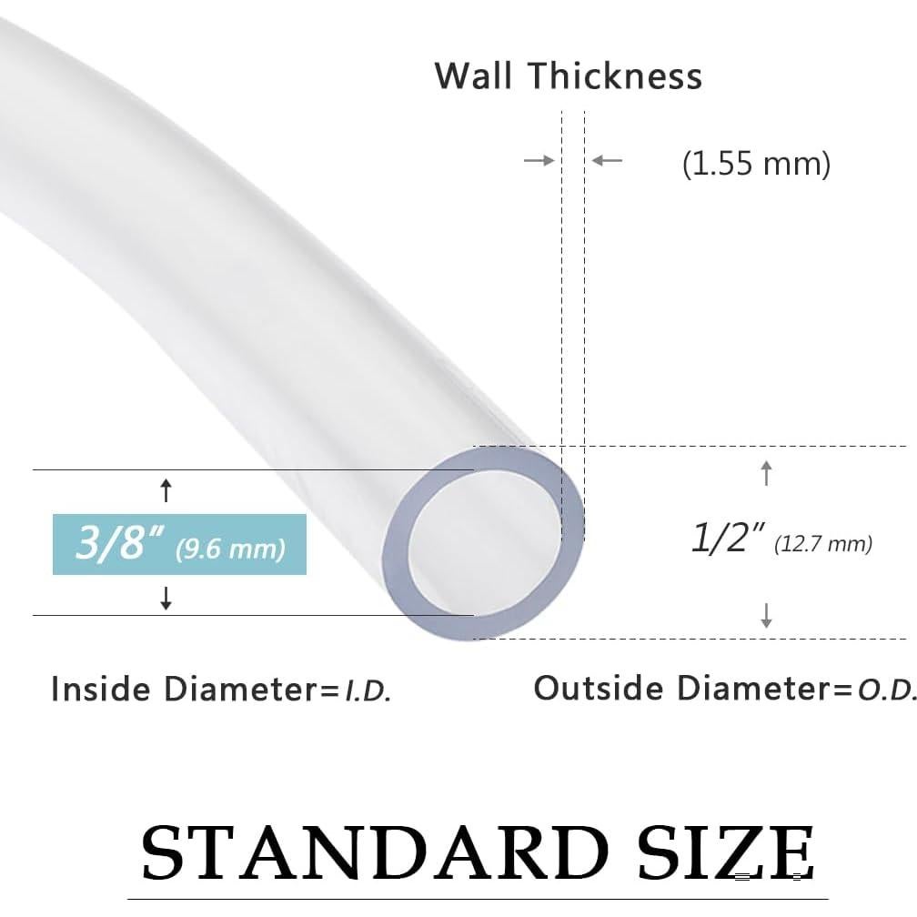 Tubería de Vinilo Transparente DAVCO 3/8" ID 15.24 m PVC Flexible