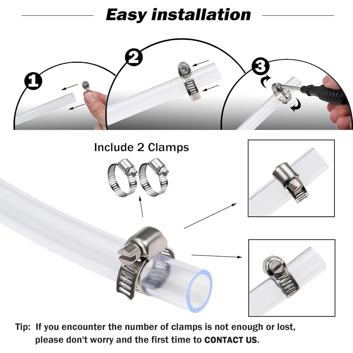 Tubería de Vinilo Transparente DAVCO 3/8" ID 15.24 m PVC Flexible