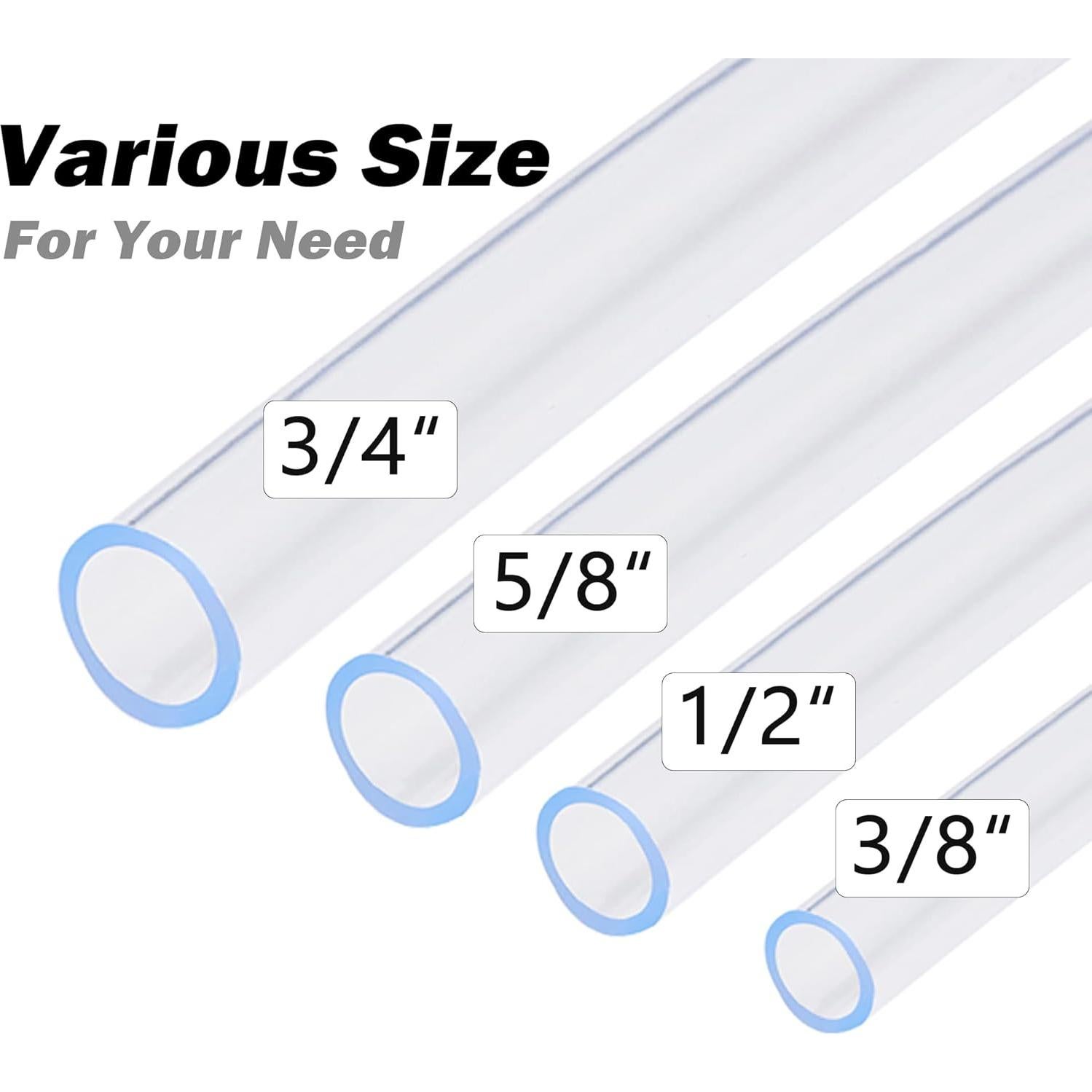 Tubería de Vinilo Transparente DAVCO 3/8" ID 15.24 m PVC Flexible