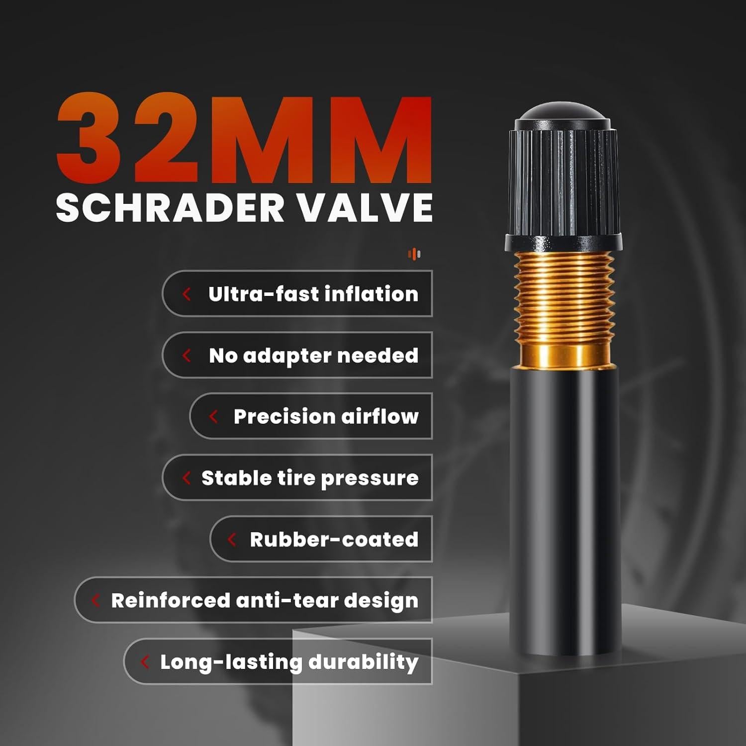 Paquete de 2 Tubos Internos Vancom 20x4.0 Válvula Schrader