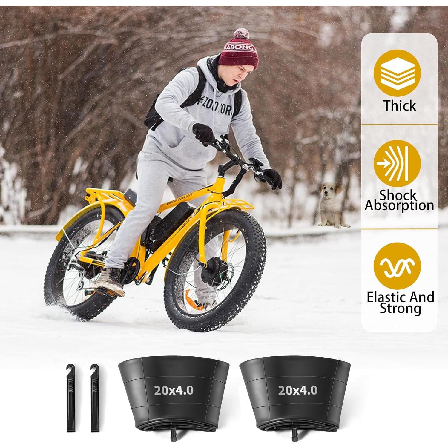 Paquete de 2 Tubos de Neumático 20" x 4.0 Gesinikad Schrader