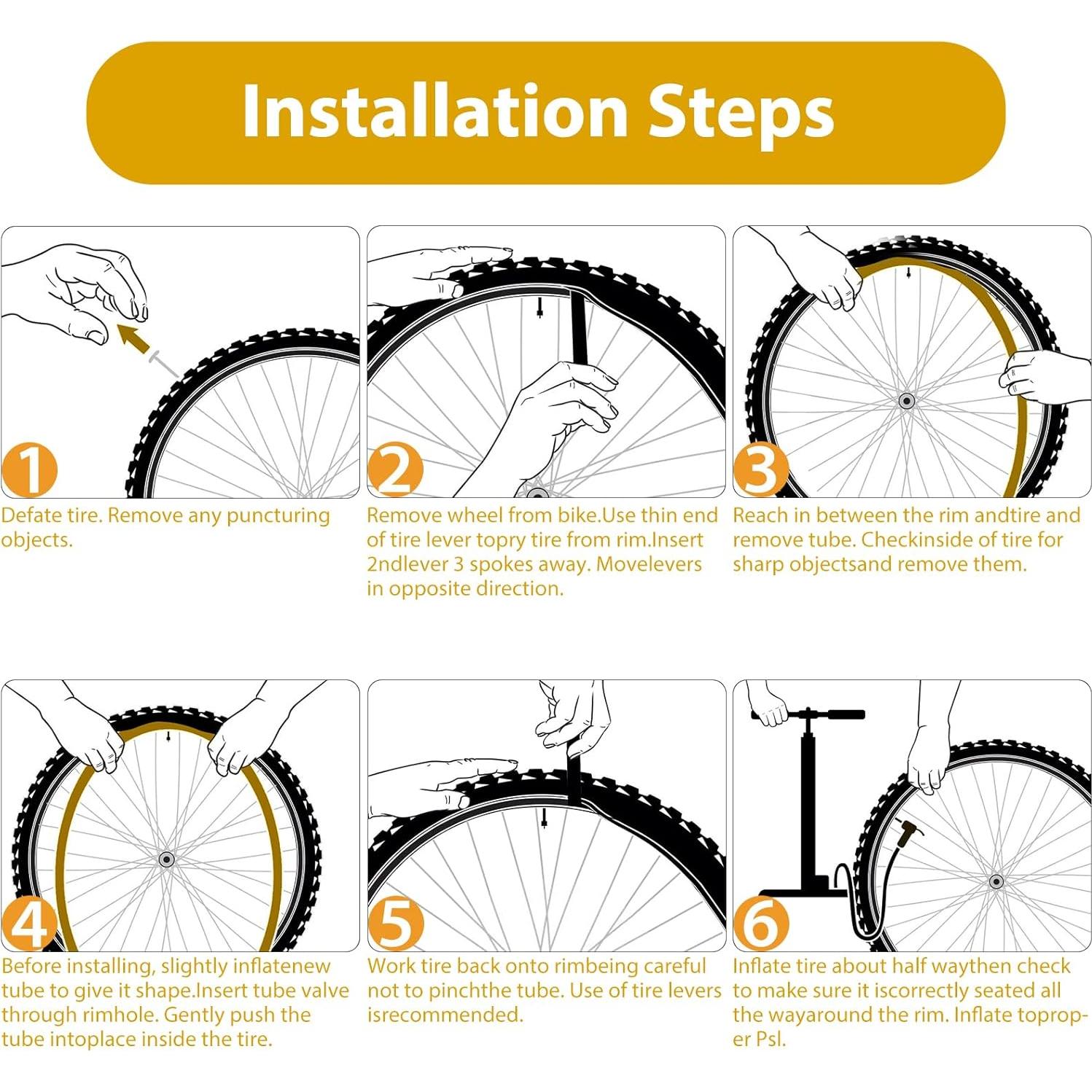 Paquete de 2 Tubos de Neumático 20" x 4.0 Gesinikad Schrader
