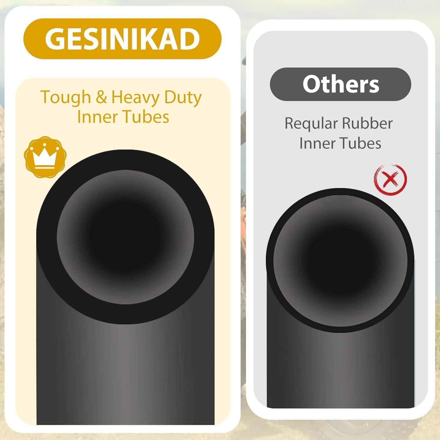 Paquete de 2 Tubos de Neumático 20" x 4.0 Gesinikad Schrader