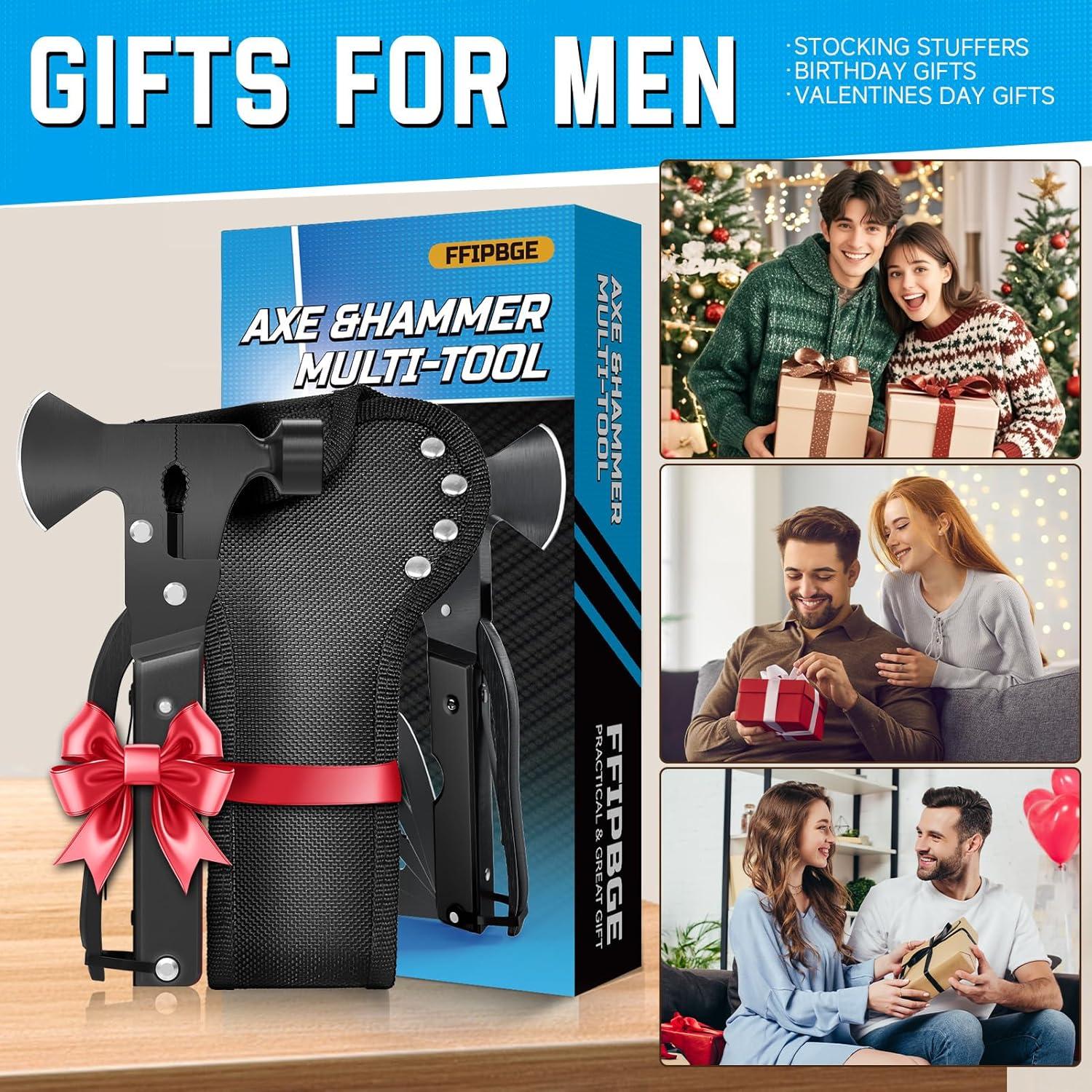 Hacha Multitool 15 en 1 FFIPBGE Negra para Camping