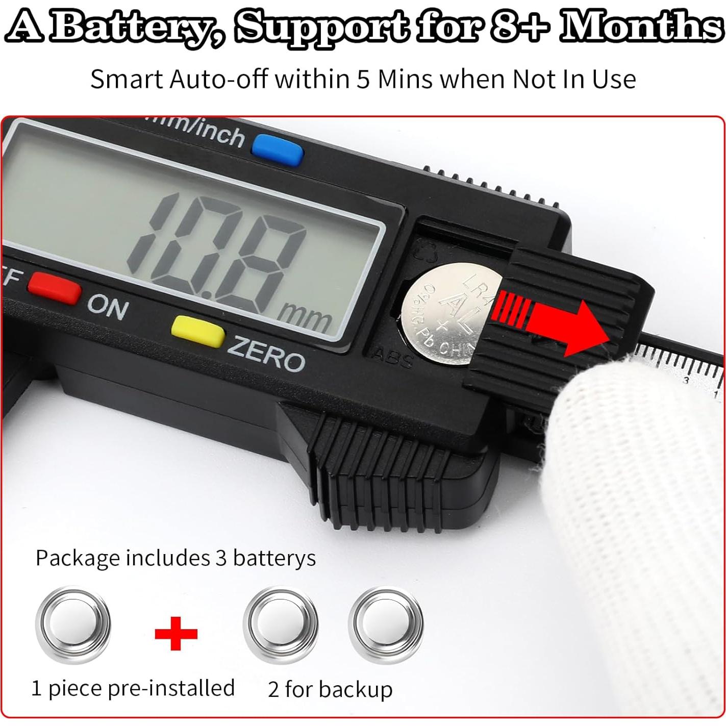 Calibrador Digital Esydon 150 mm con Pantalla LCD y Estuche