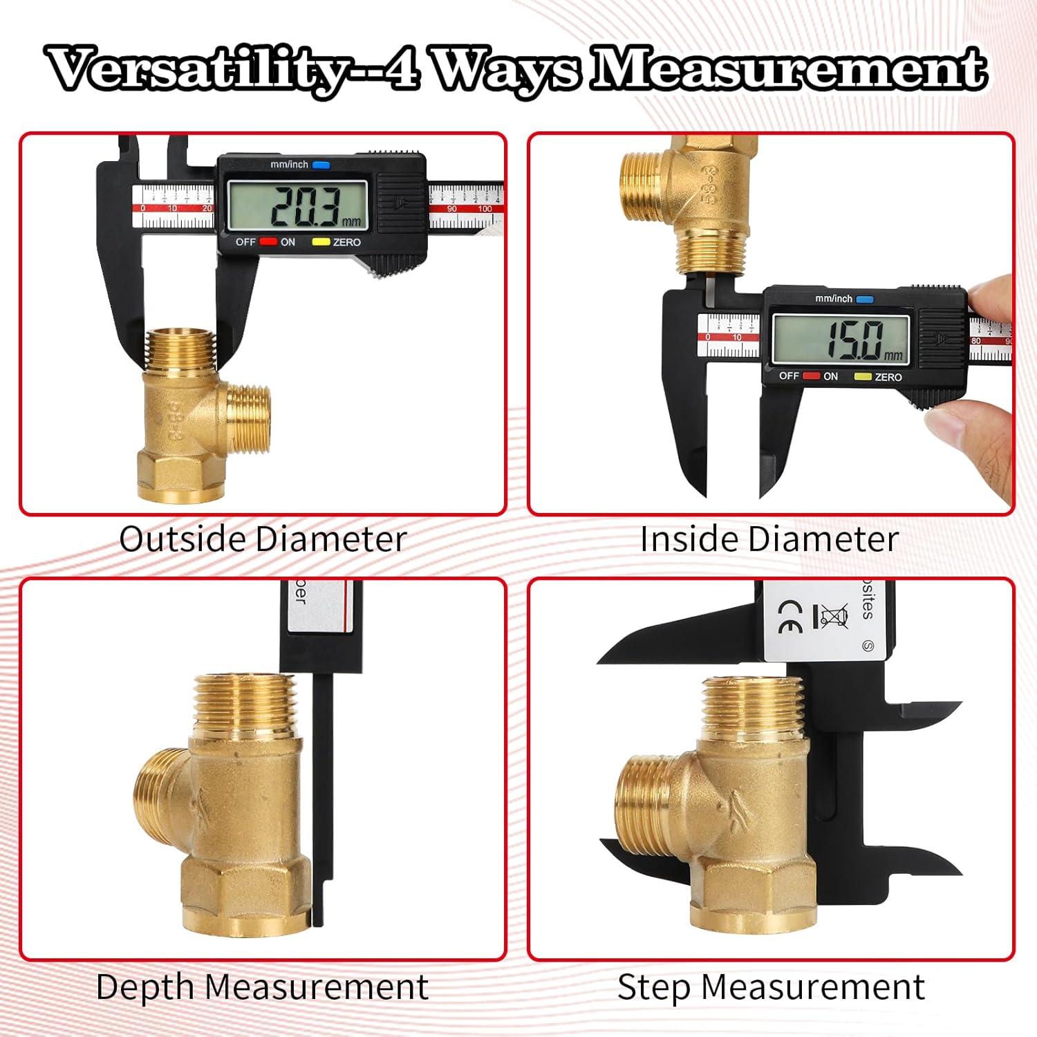 Calibrador Digital Esydon 150 mm con Pantalla LCD y Estuche