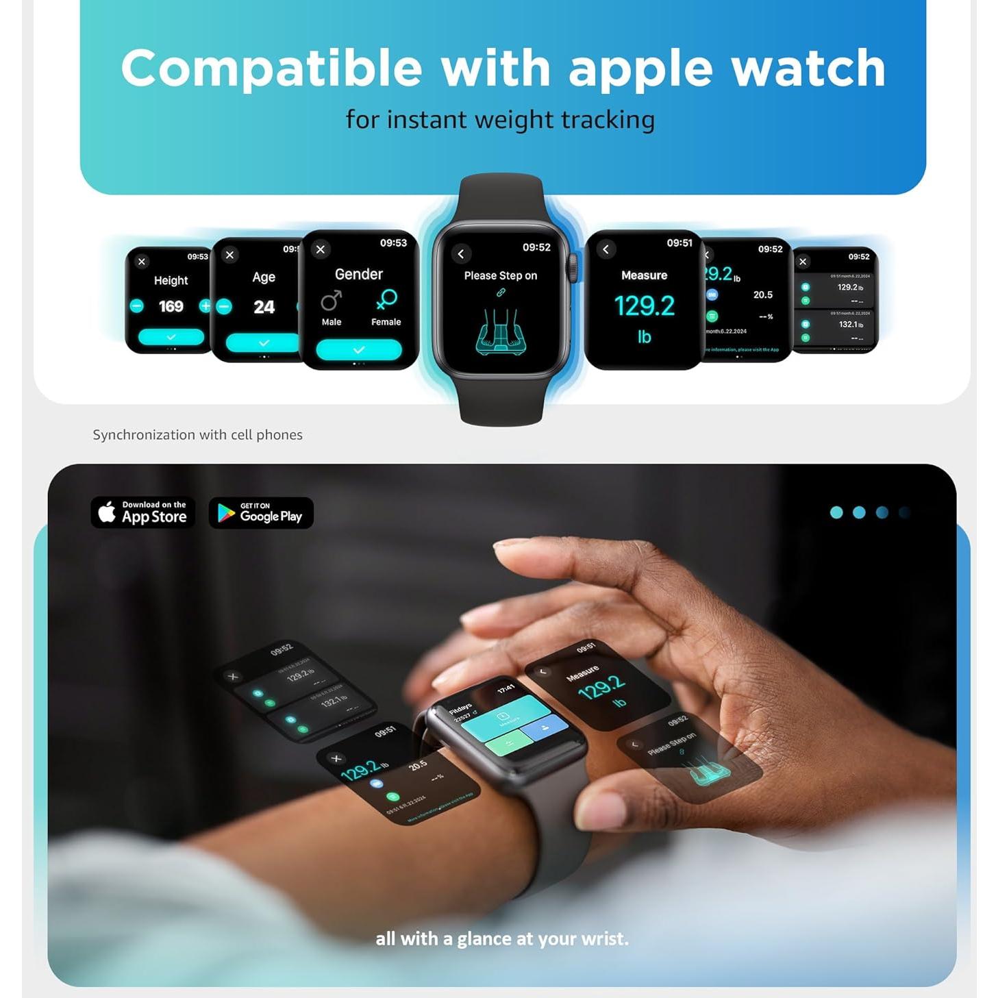 Báscula Digital Postura con 8 Electrodos y Pantalla LED