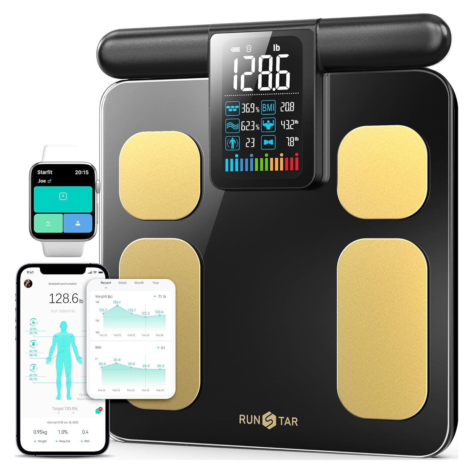 Báscula Digital RunSTAR 250 kg con 8 Electrodos y App