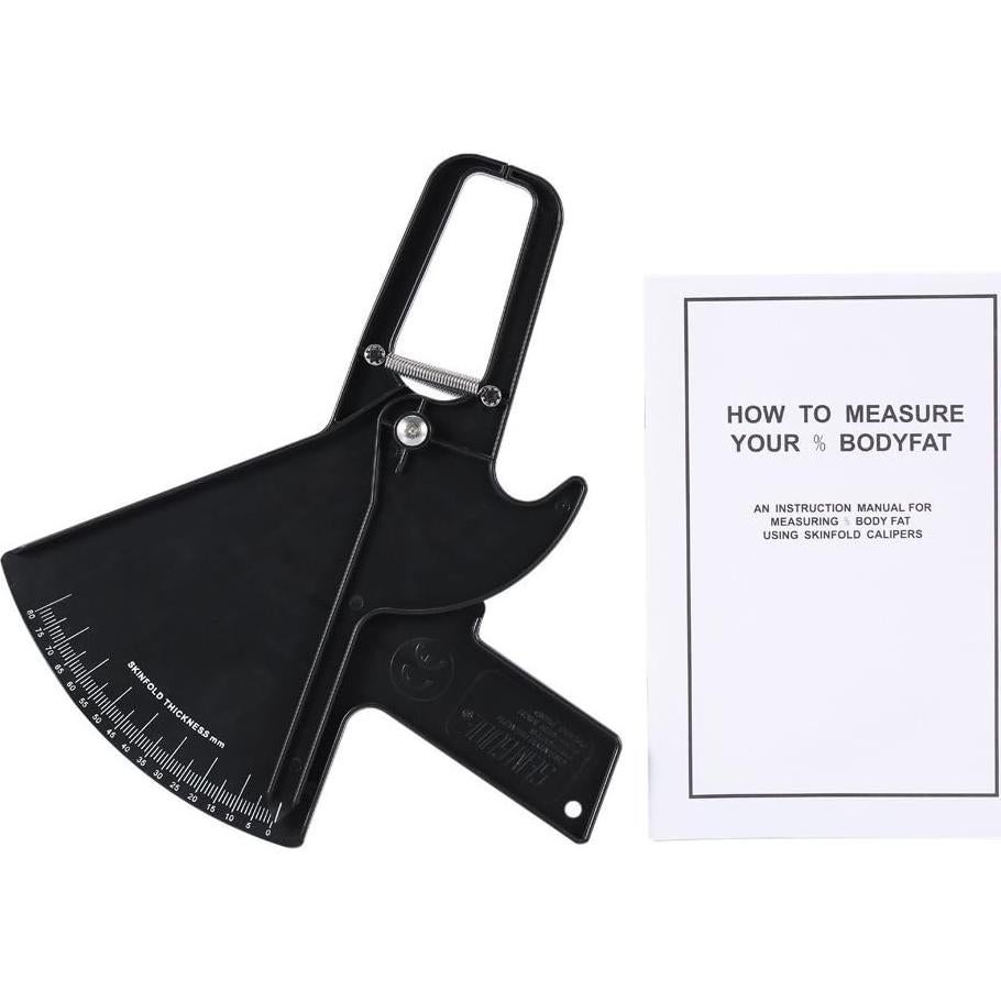Calibrador de Grasa Corporal ZJchao 0-80mm ABS Negro