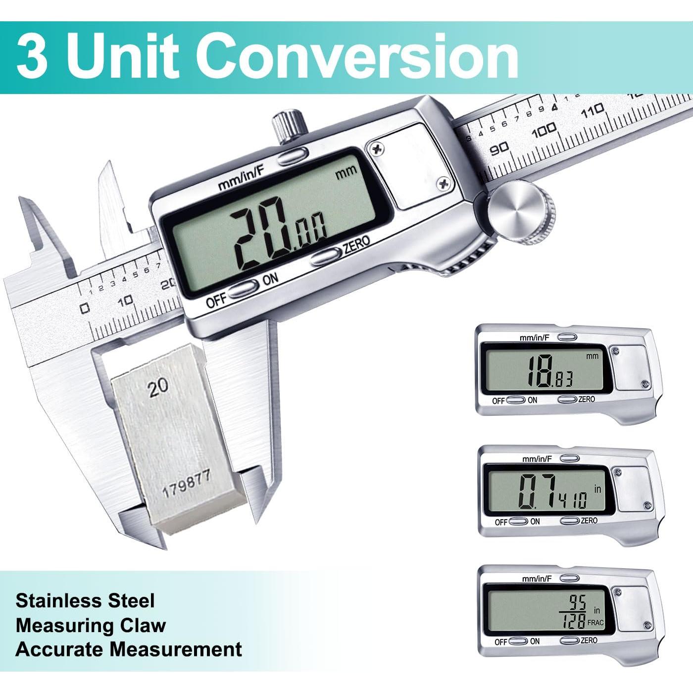 Calibrador Digital Kynup KY-21S 150 mm Acero Inoxidable