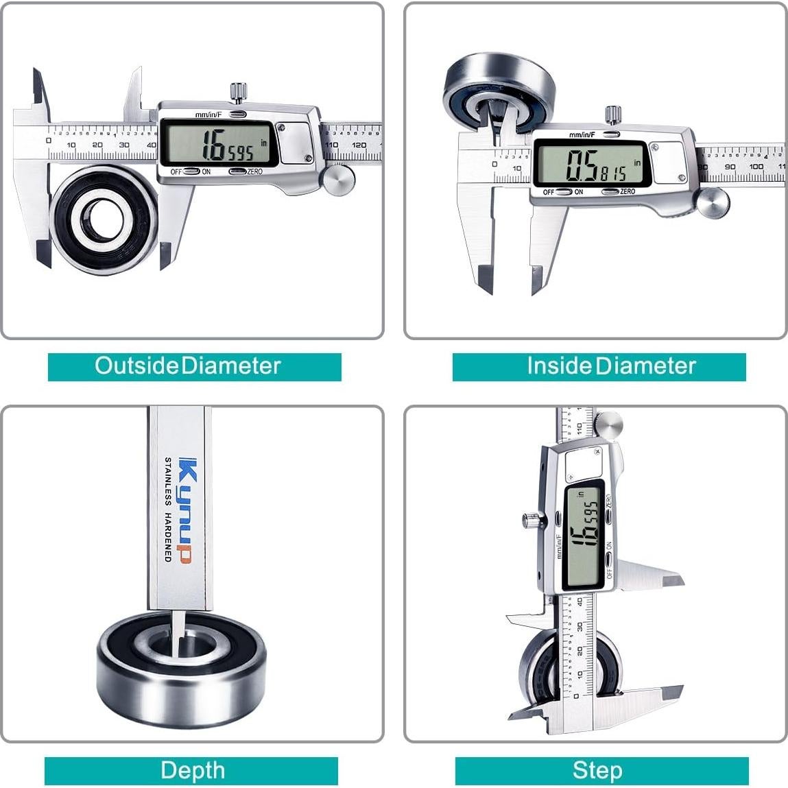 Calibrador Digital Kynup KY-21S 150 mm Acero Inoxidable