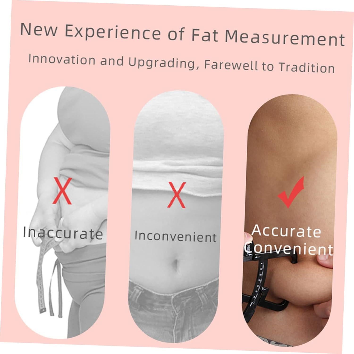Calibrador de Grasa Corporal YOSADIER 2 Piezas ABS Portátil