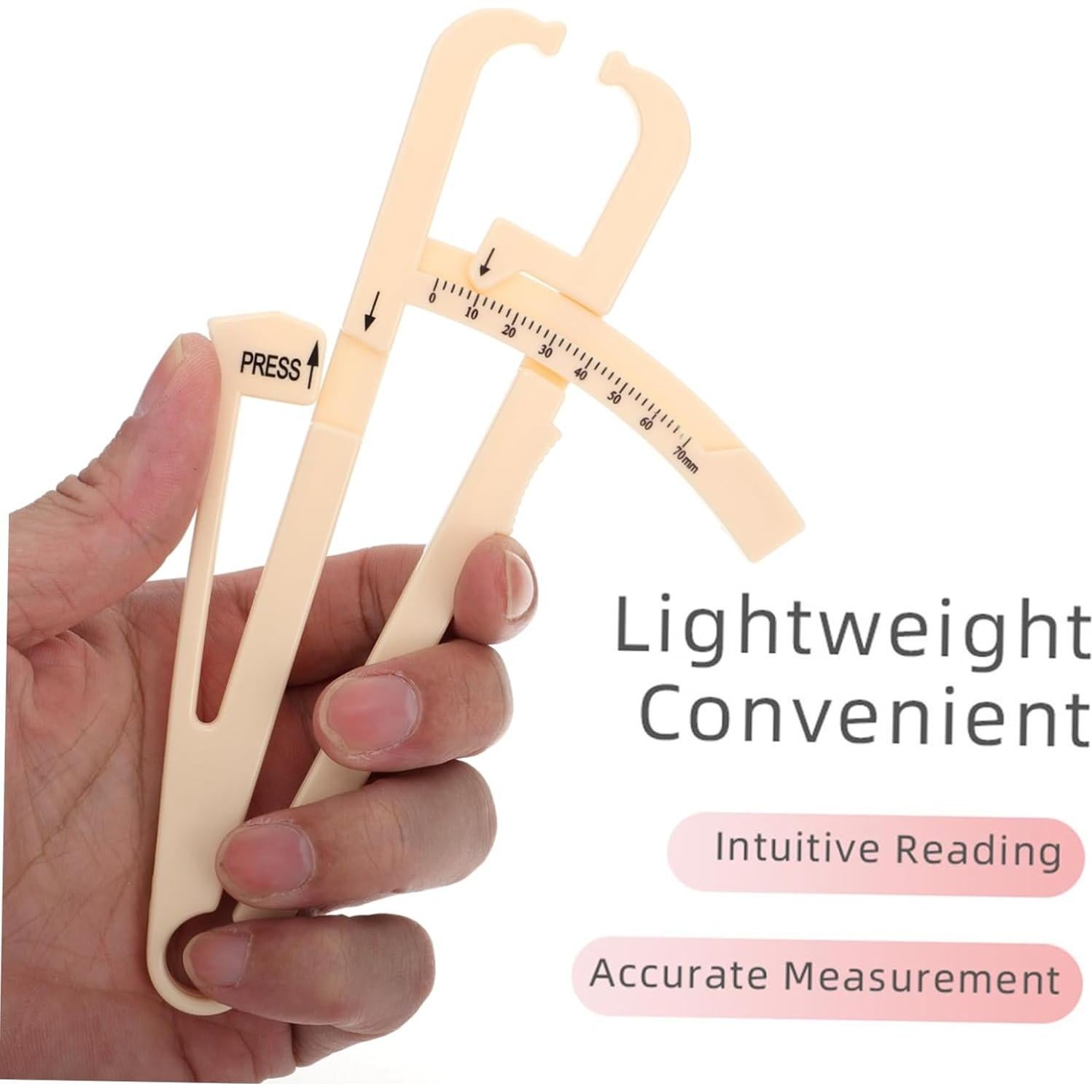 Calibrador de Grasa Corporal YOSADIER 2 Piezas ABS Portátil