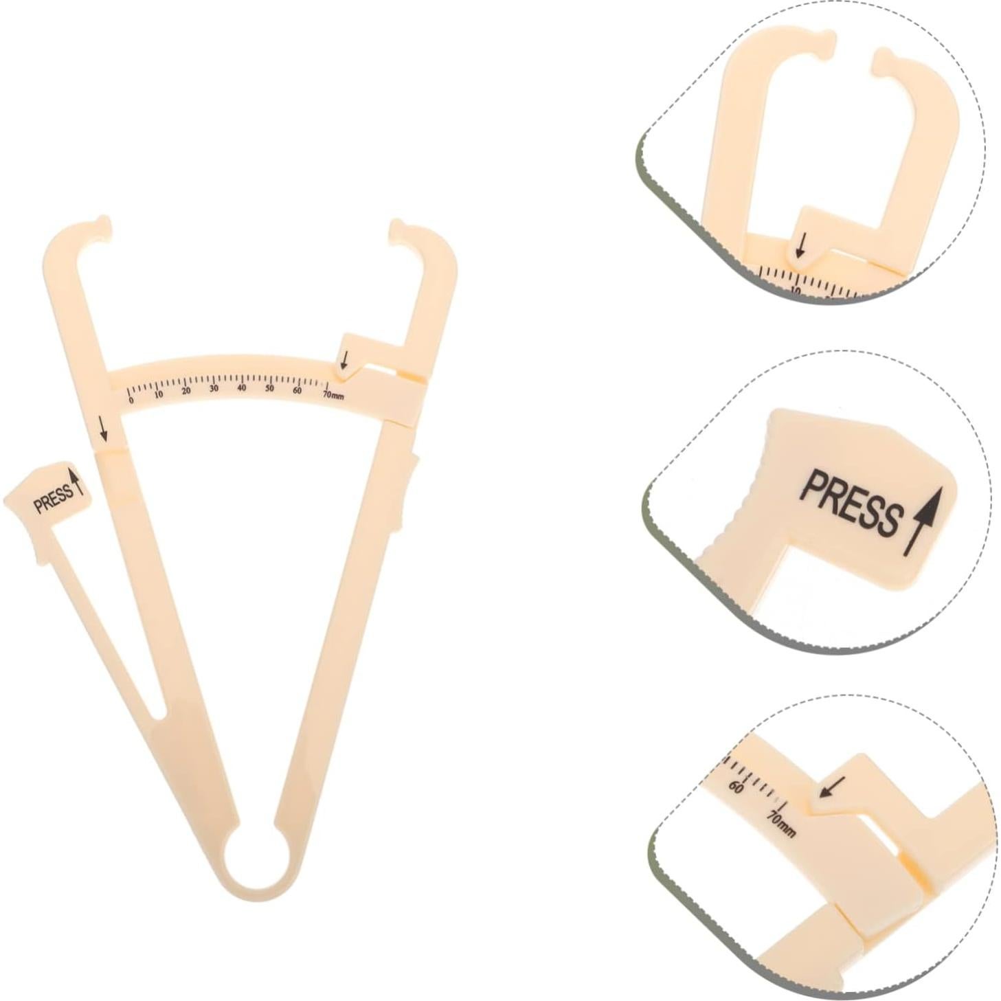 Calibrador de Grasa Corporal YOSADIER 2 Piezas ABS Portátil