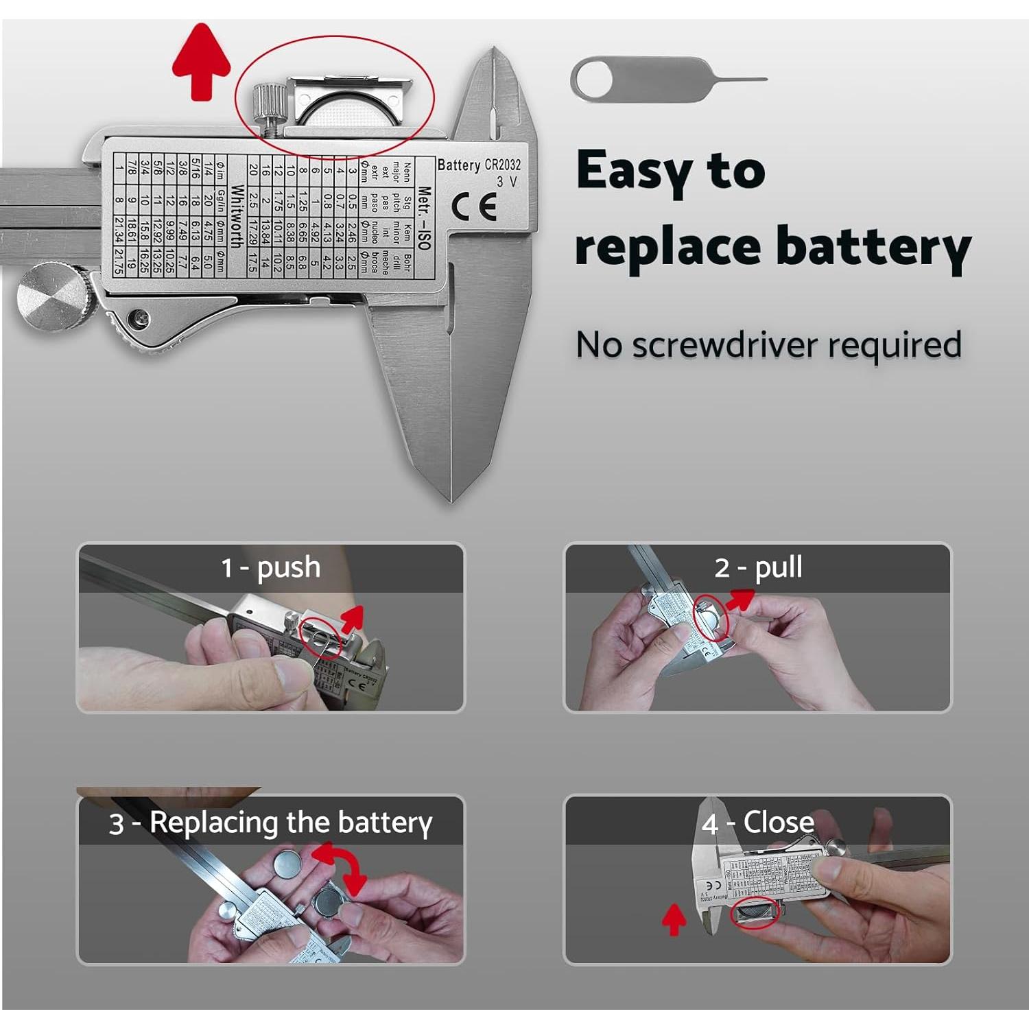 Calibrador Digital 150mm S&F STEAD & FAST LCD IP54
