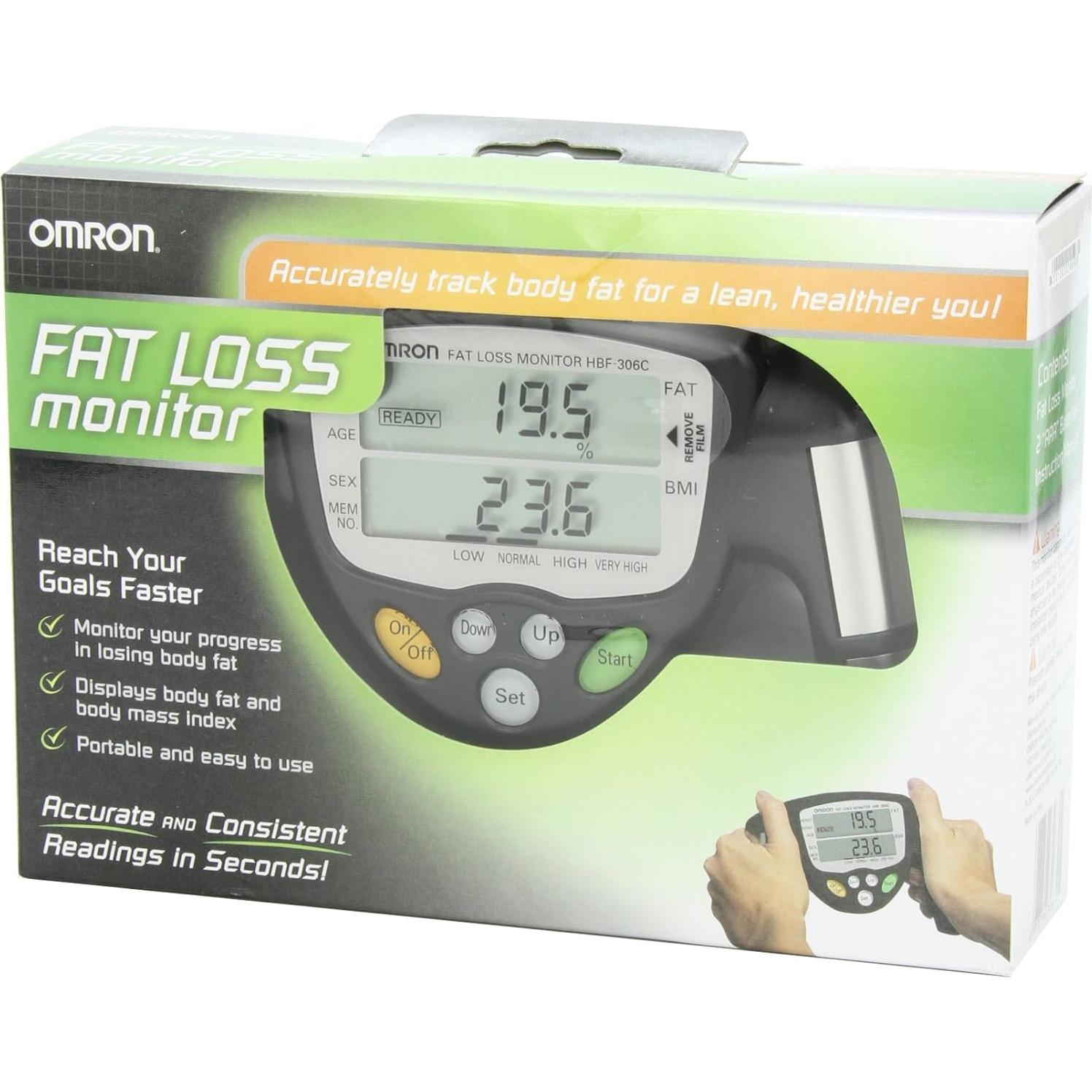 Monitor de Grasa Corporal Omron HBF-306C - Precisión Rápida