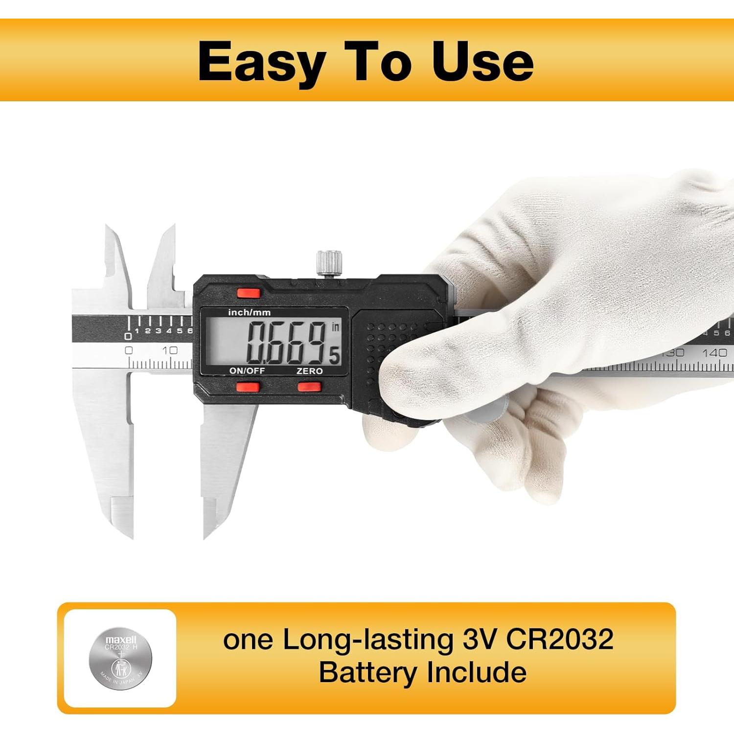 Calibrador Digital UNIPEC Acero Inoxidable 15.24 cm LCD