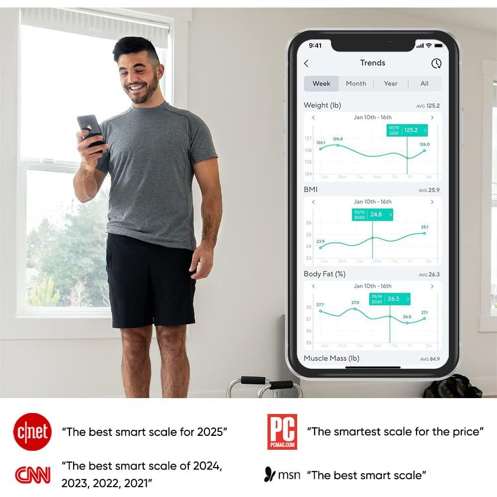 Escala Digital Wyze Scale X - Peso, IMC, Grasa y Más - Blanco