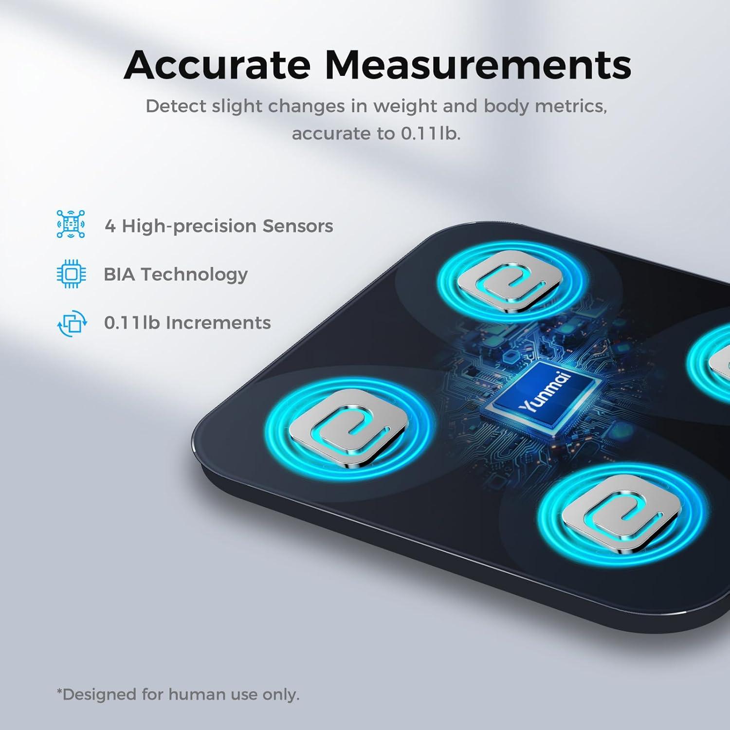 Báscula Inteligente Yunmai Pro - 13 Métricas, Bluetooth, 181kg