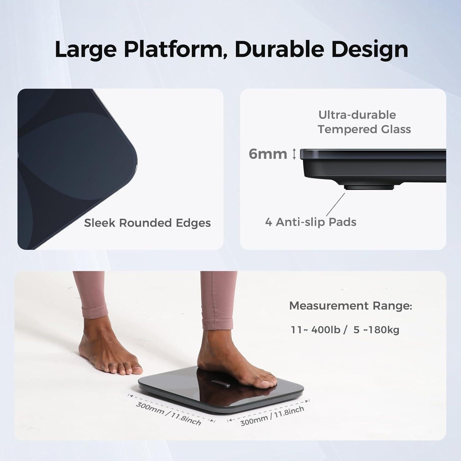 Báscula Inteligente Yunmai Pro - 13 Métricas, Bluetooth, 181kg