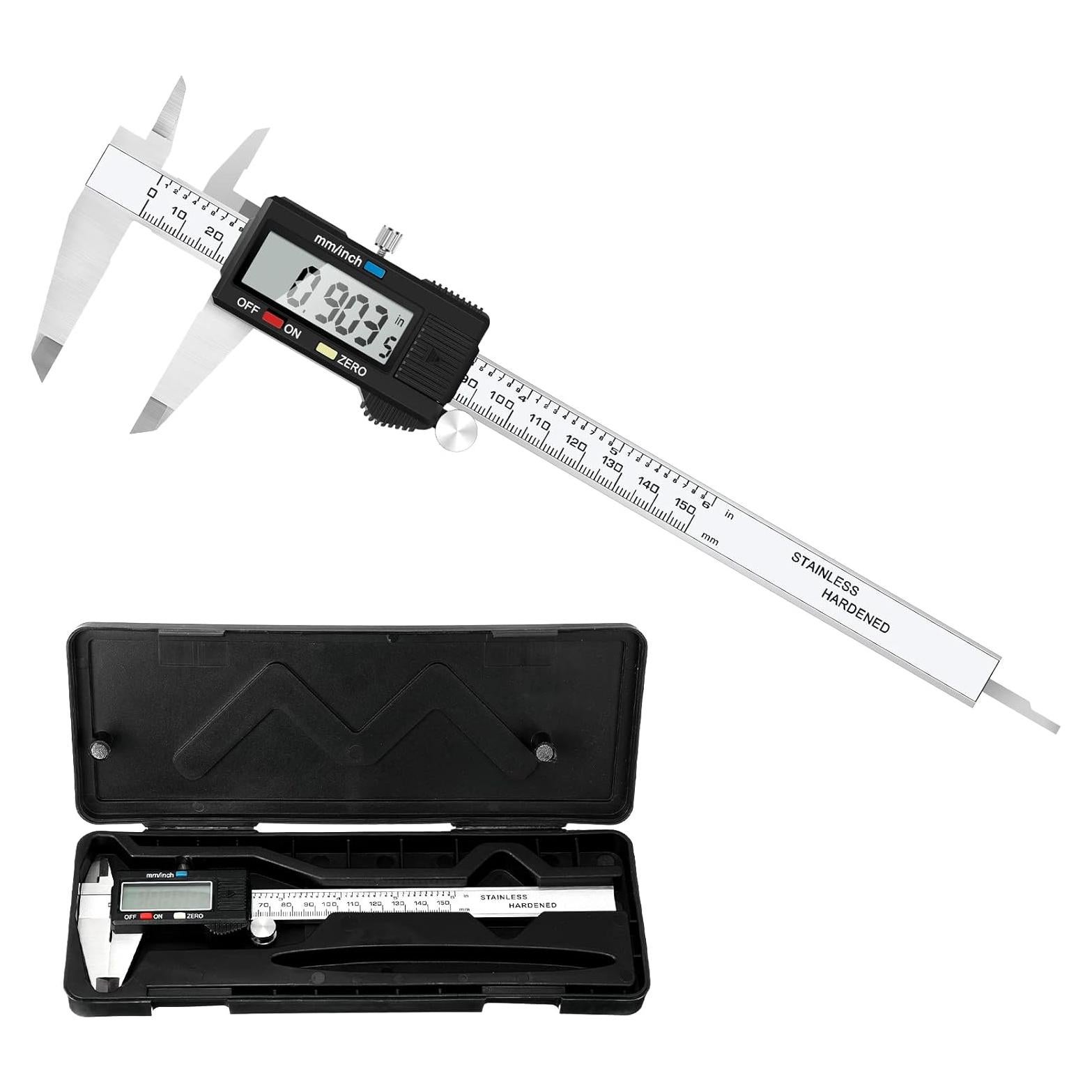 Calibrador Digital Electrónico 150 mm Acero Inoxidable LCD