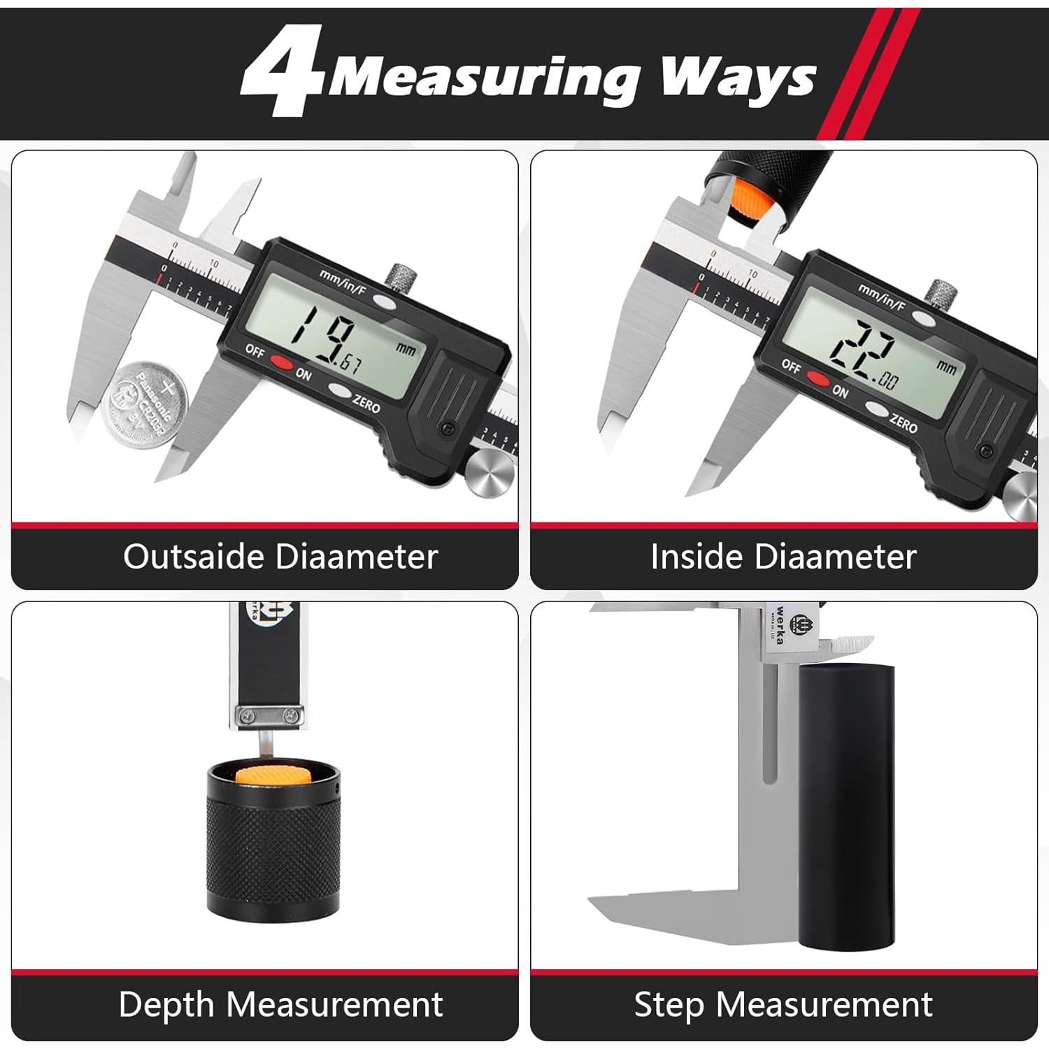 Calibrador Digital Werka WK6000150 0-15.24 cm Alta Precisión