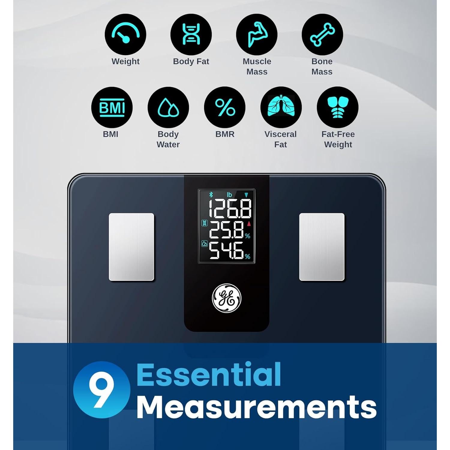 Báscula Inteligente GE Fit Plus para Peso y Grasa Corporal
