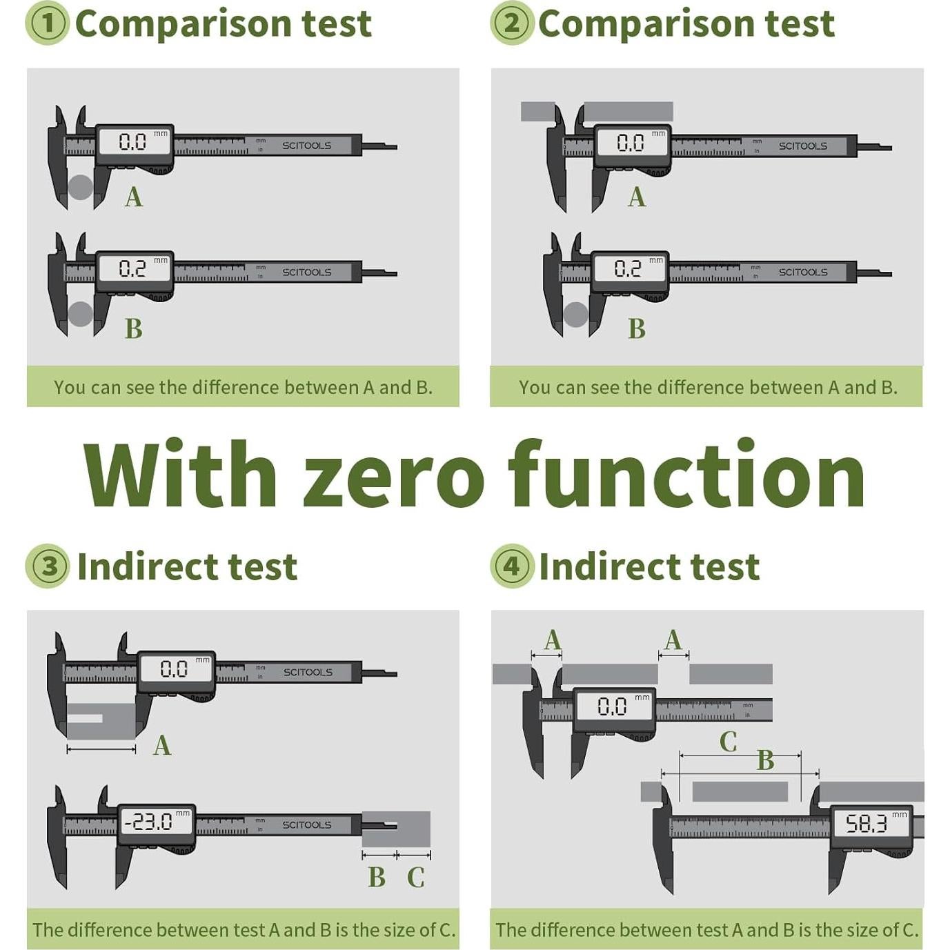 Calibrador Digital de Acero Inoxidable Sanming HKZ150 0-152.4 mm