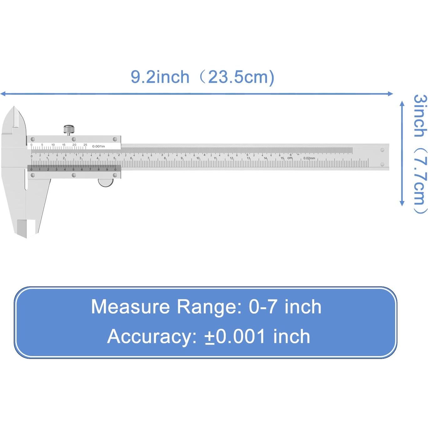 Calibrador Vernier 150mm HDLNAK Alta Precisión 0.02mm