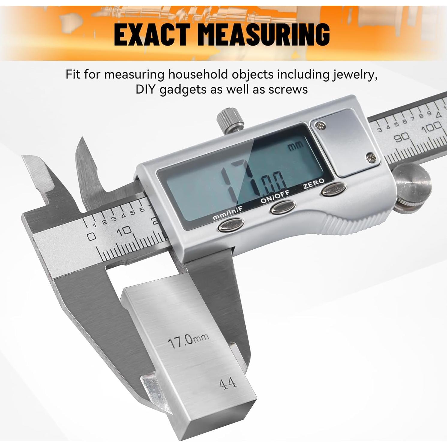 Calibrador Digital KOOPOOL 150mm con Pantalla LCD y Acero Inoxidable