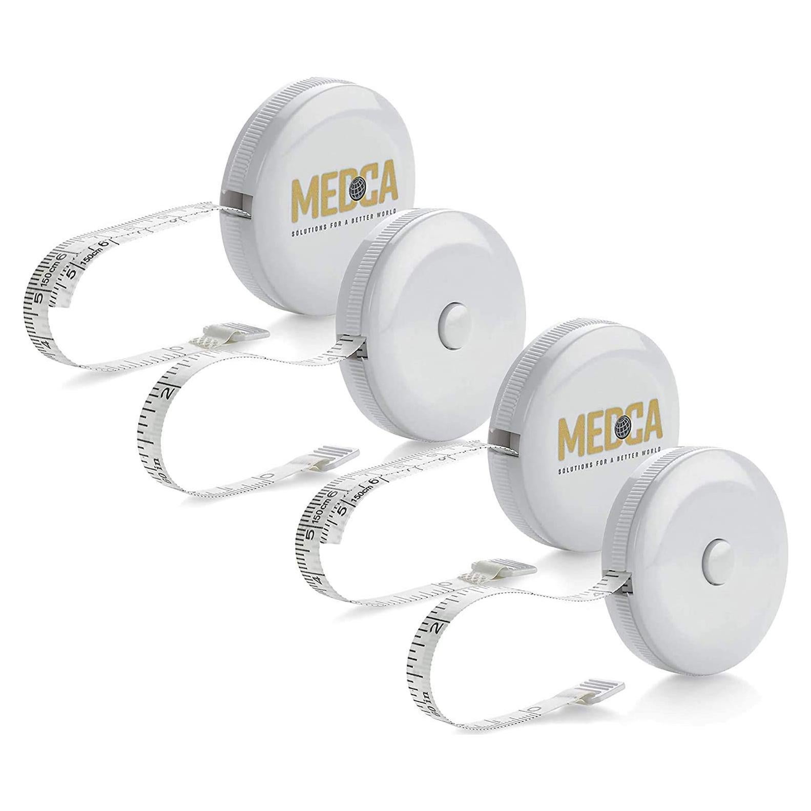 Cinta Métrica Corporal MEDca - Paquete de 4, Precisa y Duradera