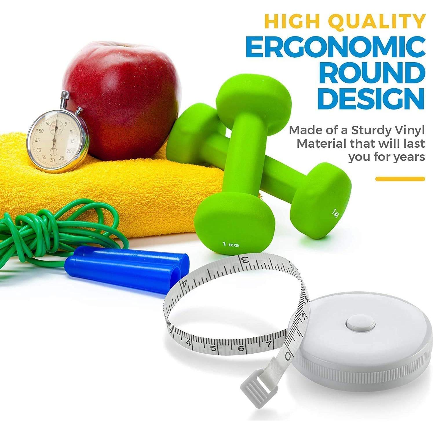 Cinta Métrica Corporal MEDca - Paquete de 4, Precisa y Duradera