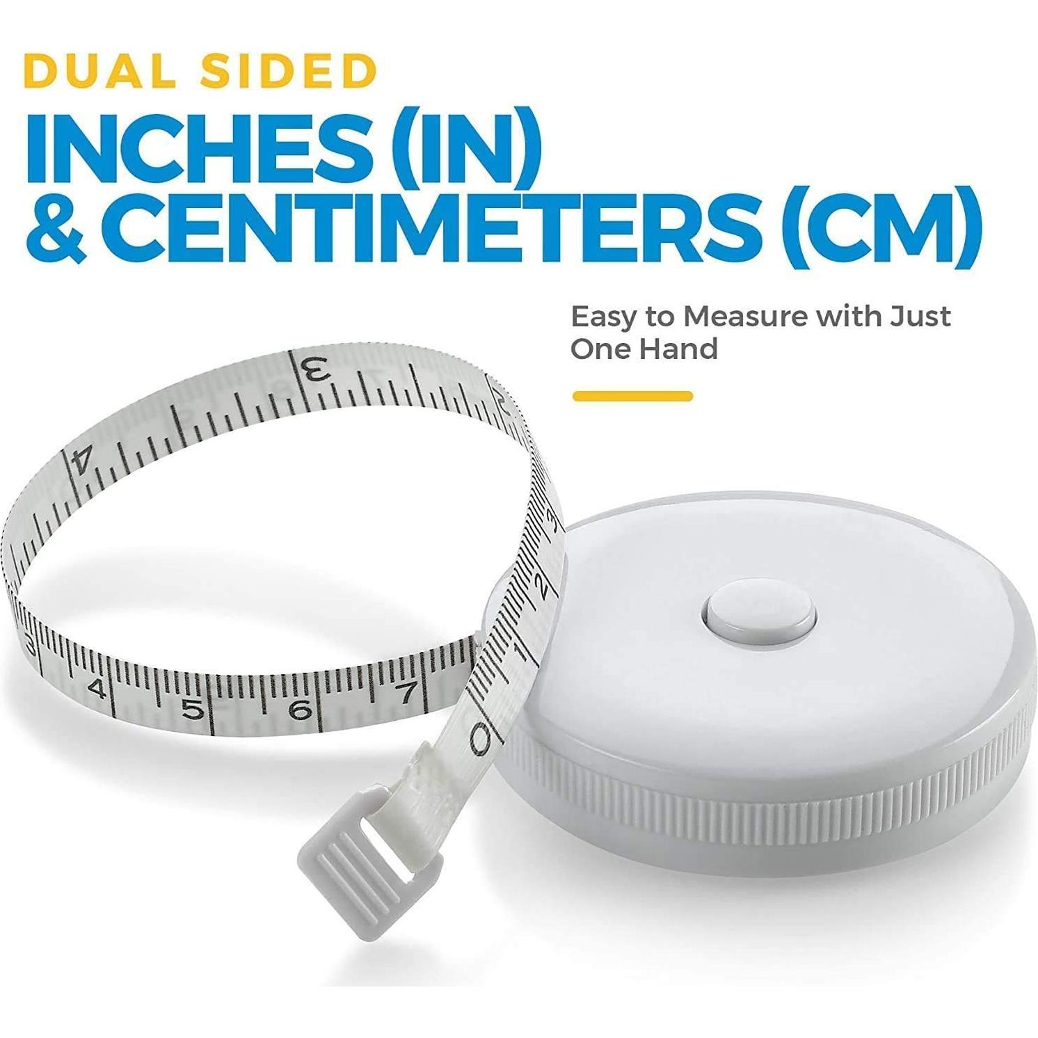 Cinta Métrica Corporal MEDca - Paquete de 4, Precisa y Duradera