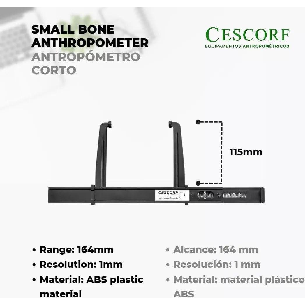 Calibrador Antropométrico Innovare Cescorf 164mm Plástico