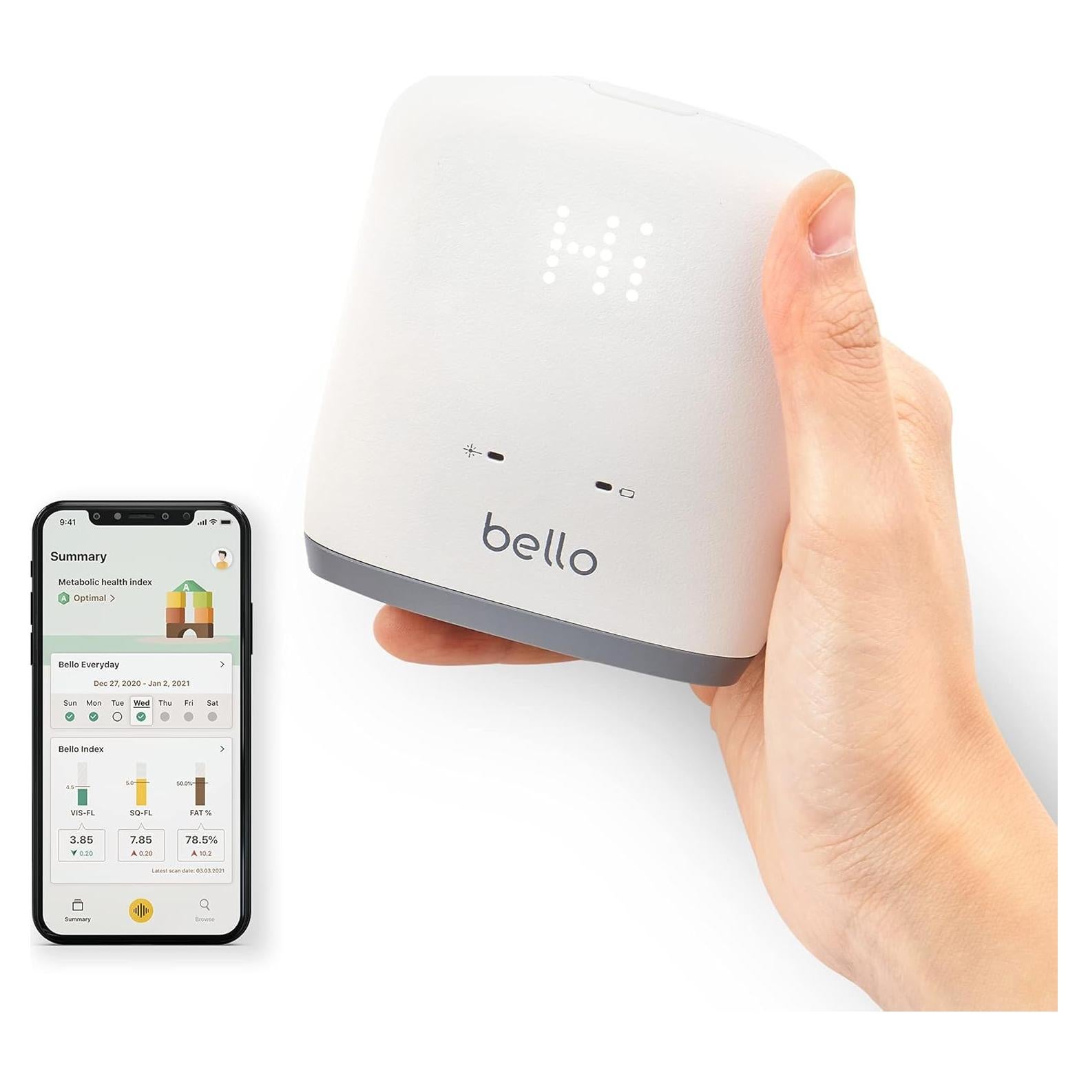 Bello Dispositivo de Medición de Grasa Abdominal Bluetooth