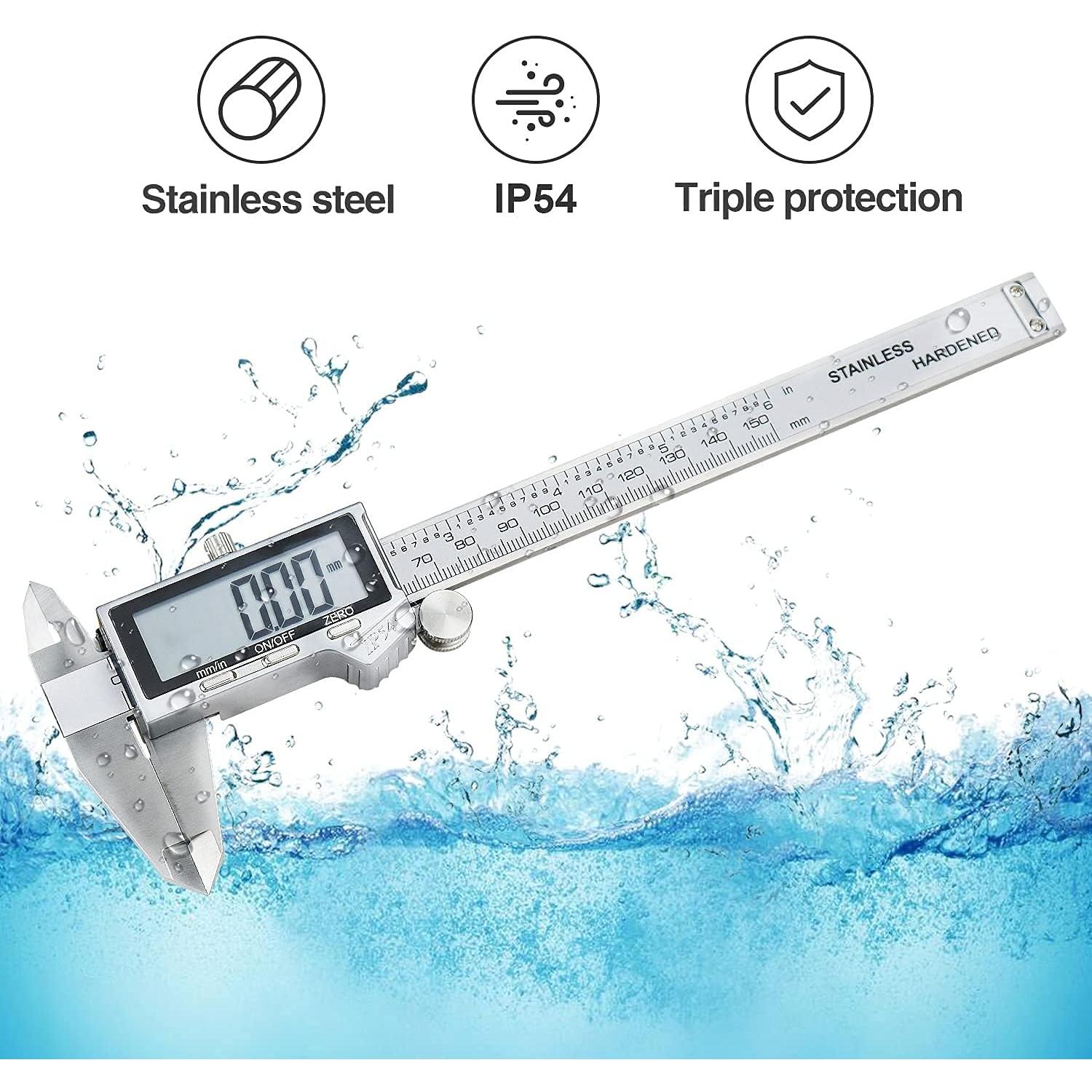 Calibrador Vernier Digital LOUISWARE 150mm Acero Inoxidable