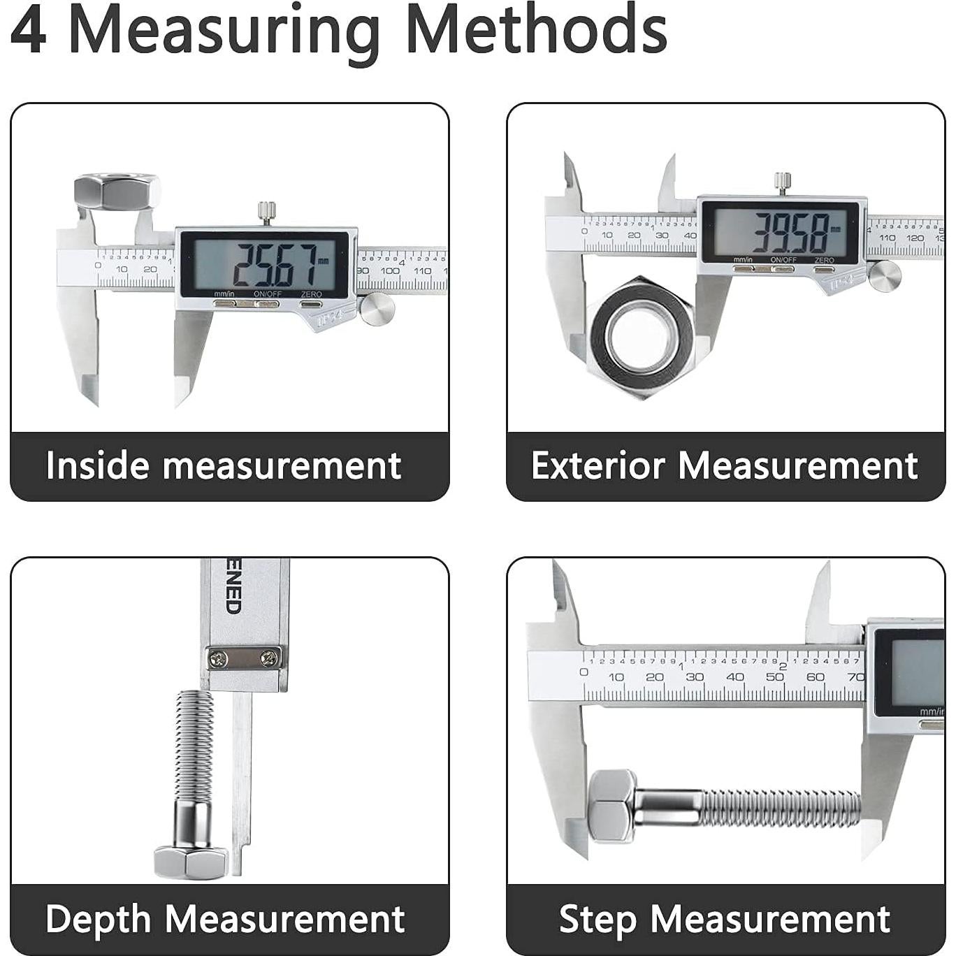 Calibrador Vernier Digital LOUISWARE 150mm Acero Inoxidable