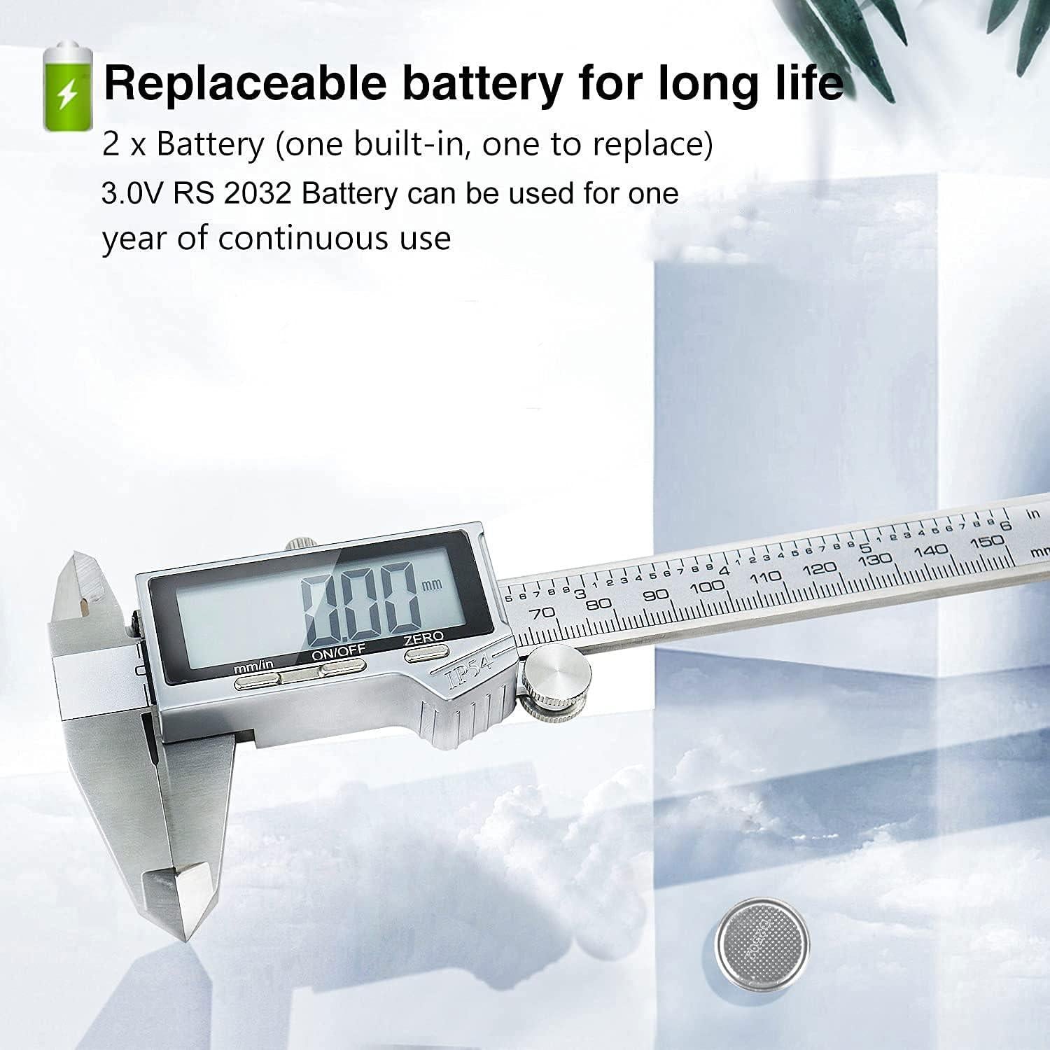 Calibrador Vernier Digital LOUISWARE 150mm Acero Inoxidable