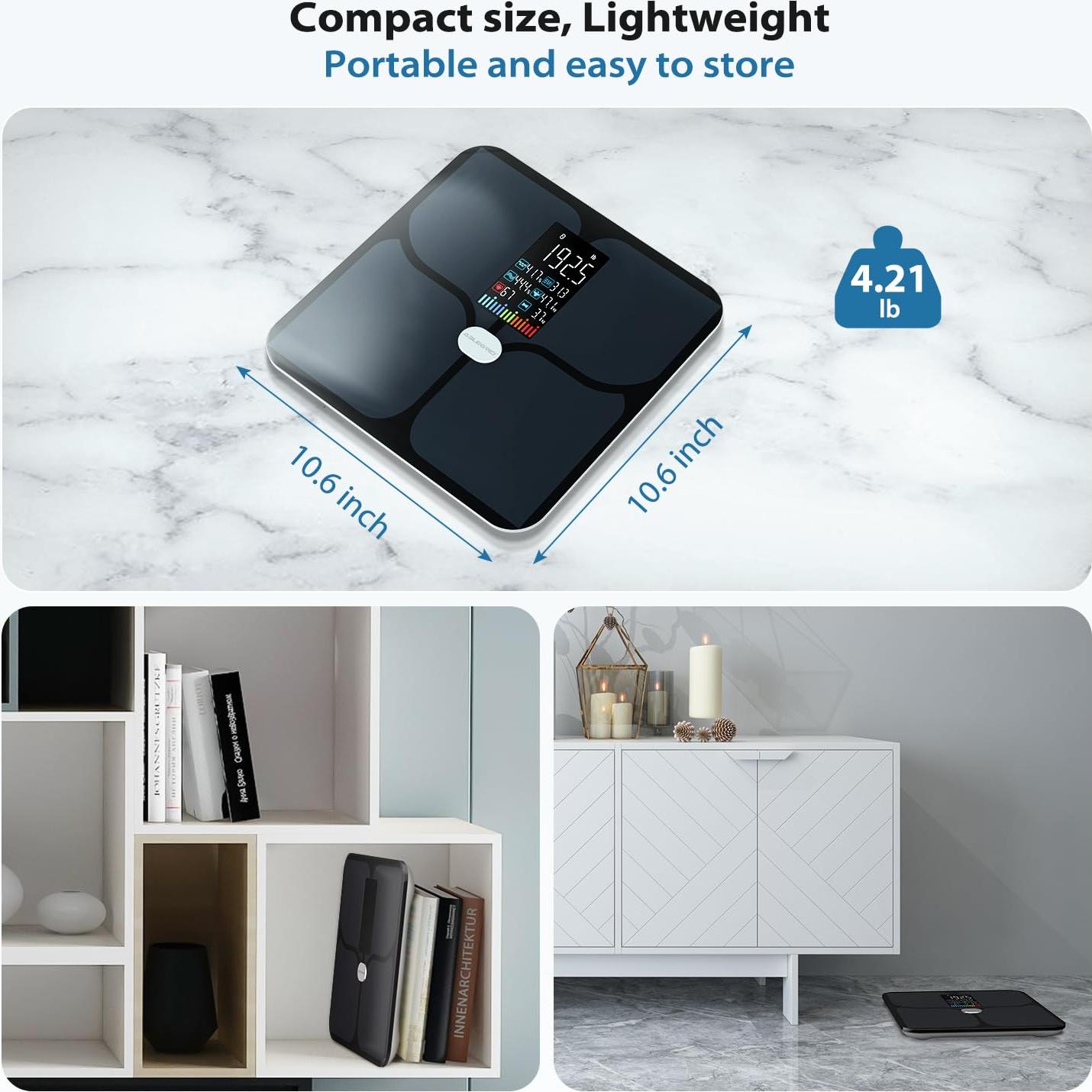 Balanza Digital Inteligente ABLEGRID 16 Métricas 181.44kg