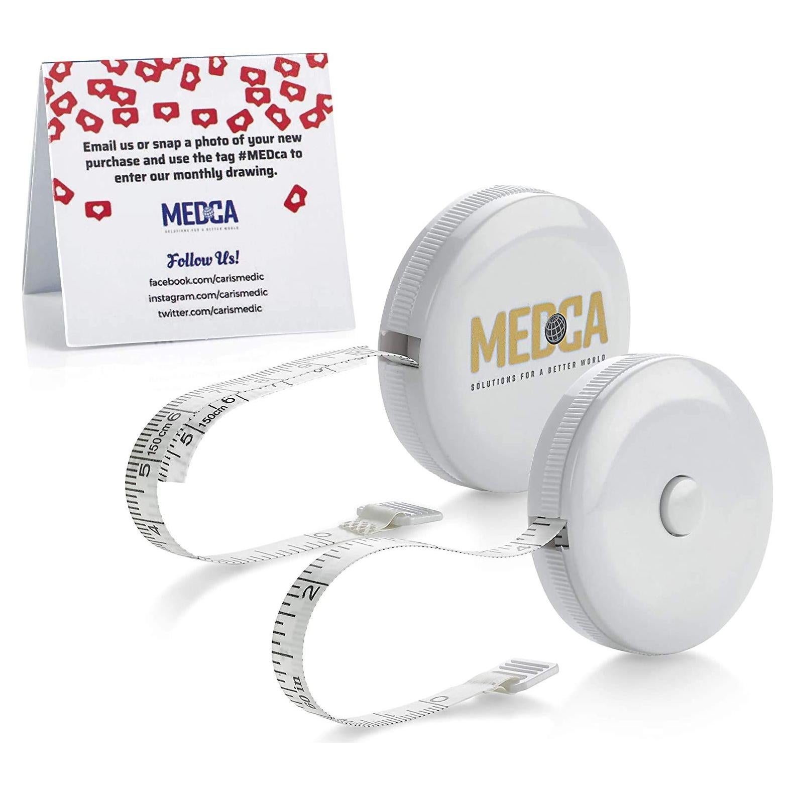 Cinta Métrica Corporal MEDca - Paquete de 2, Precisión y Ergonomía