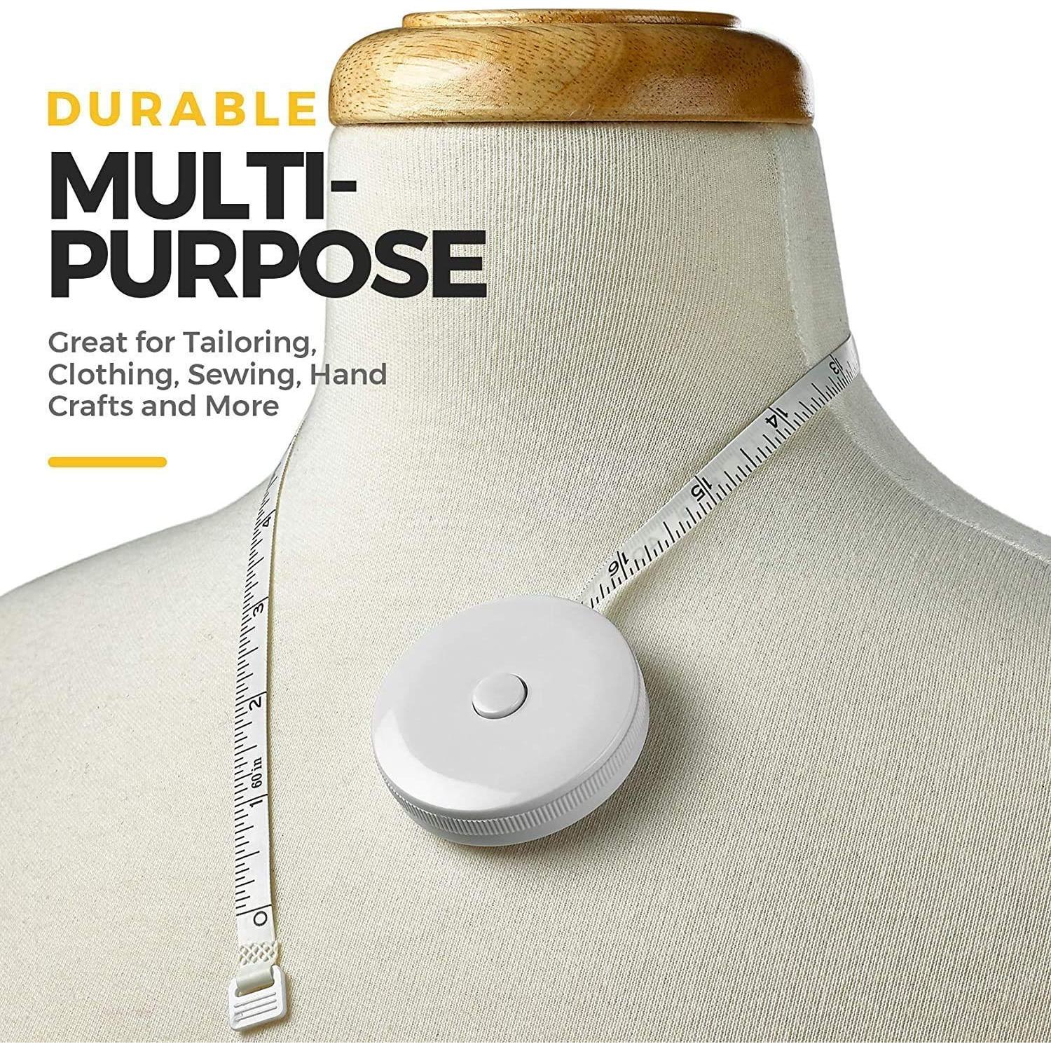 Cinta Métrica Corporal MEDca - Paquete de 2, Precisión y Ergonomía