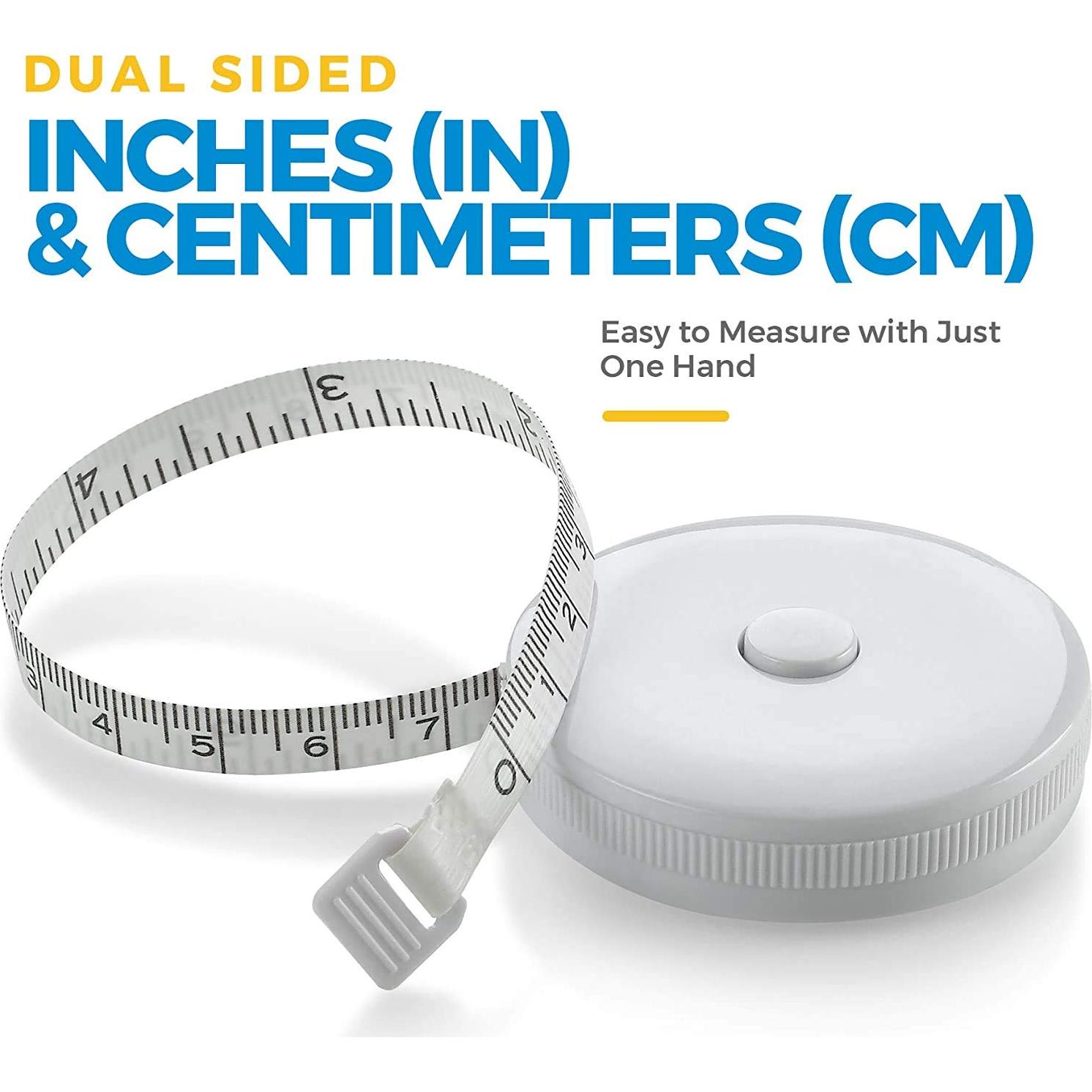 Cinta Métrica Corporal MEDca - Paquete de 2, Precisión y Ergonomía