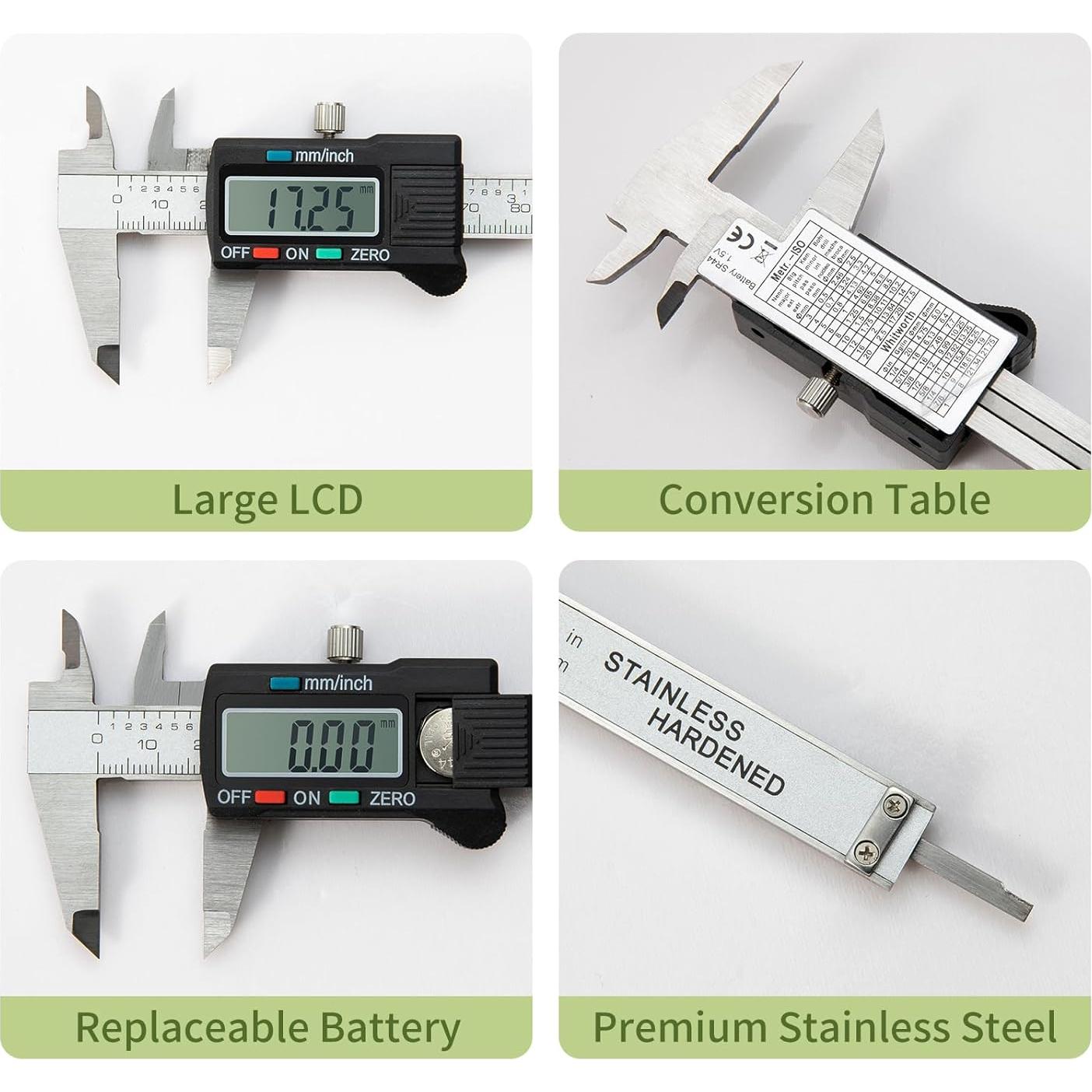 Calibrador Digital 15.24 cm Sanming Yilinglu con Pantalla LCD