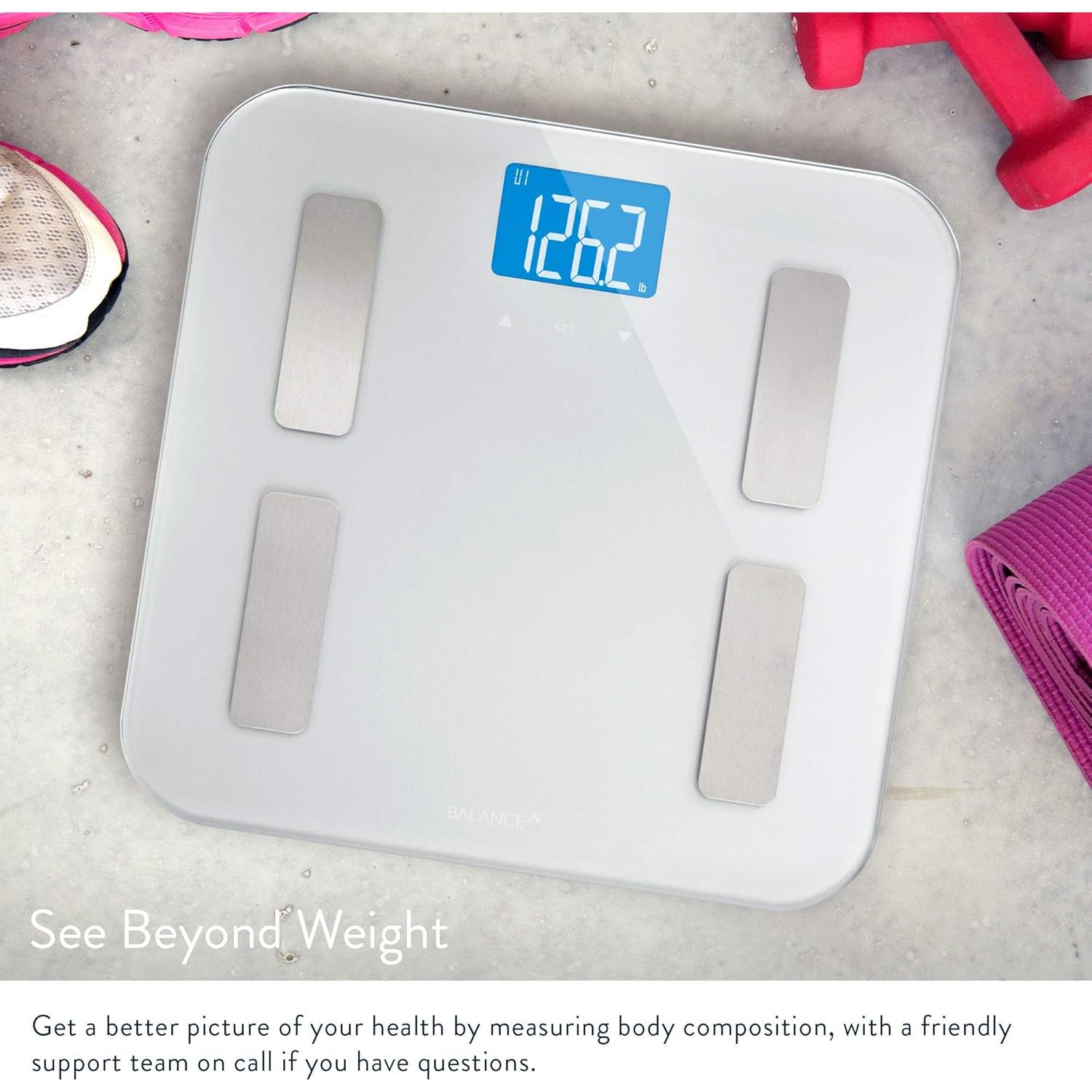 Báscula de Grasa Corporal Greater Goods 0391, Pantalla Retroiluminada