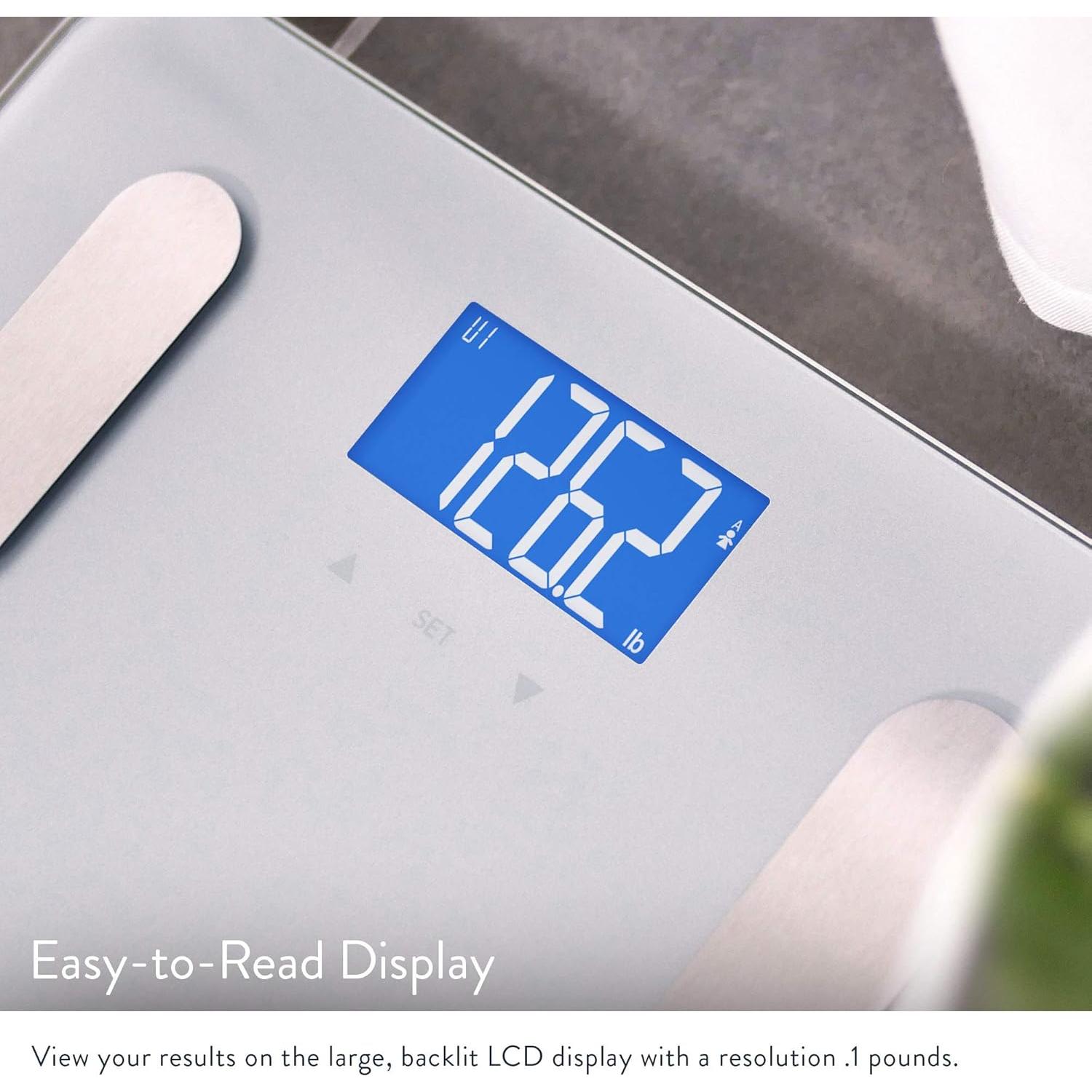 Báscula Digital Inteligente Greater Goods BD1090, 181 kg, Gris