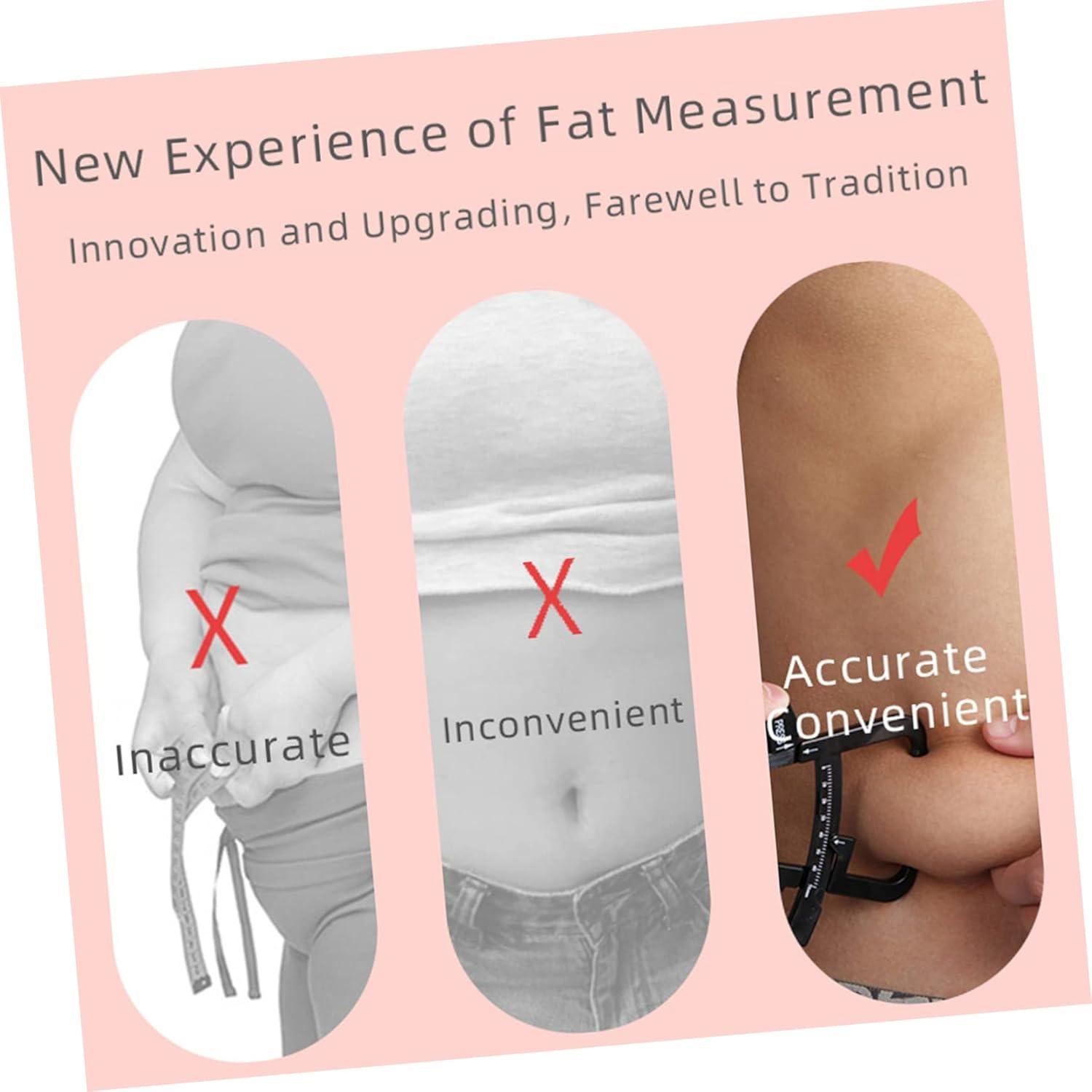 Calibrador de Piel 2 Pcs PACKOVE para Composición Corporal